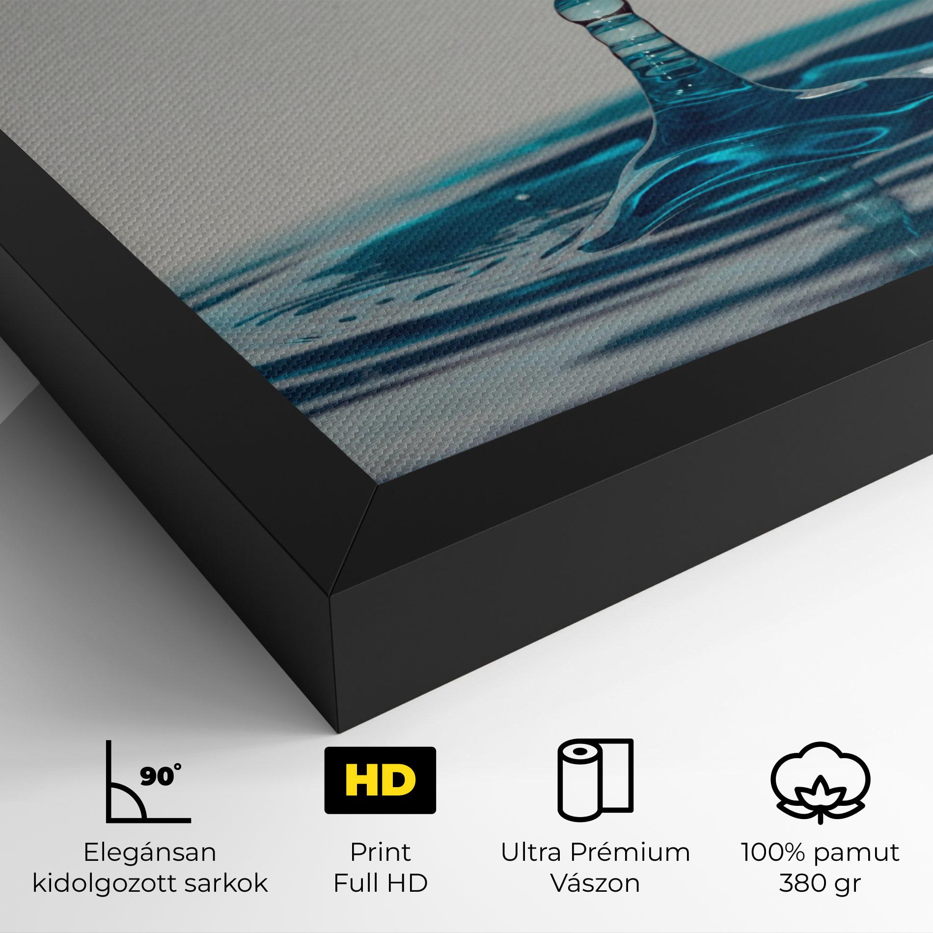 Vászonkép Blue Water Drop mockup 4