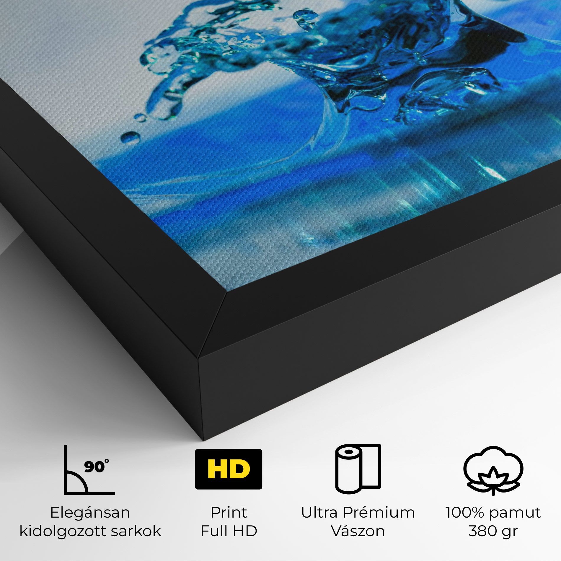 Blue Water Splash mockup 4