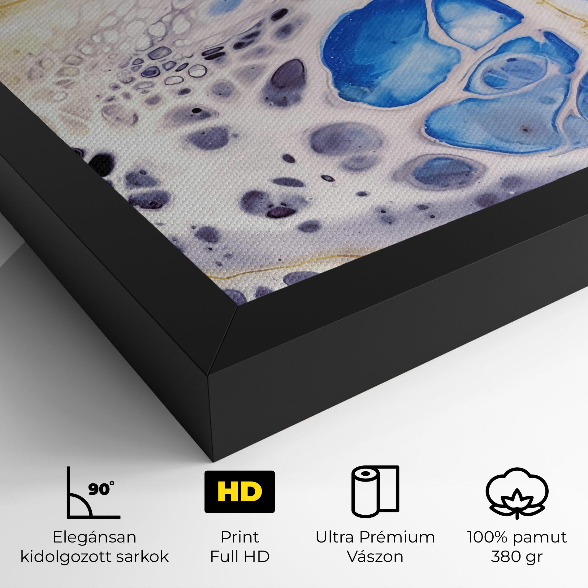 Vászonkép Water Gold Blue Marble mockup 4
