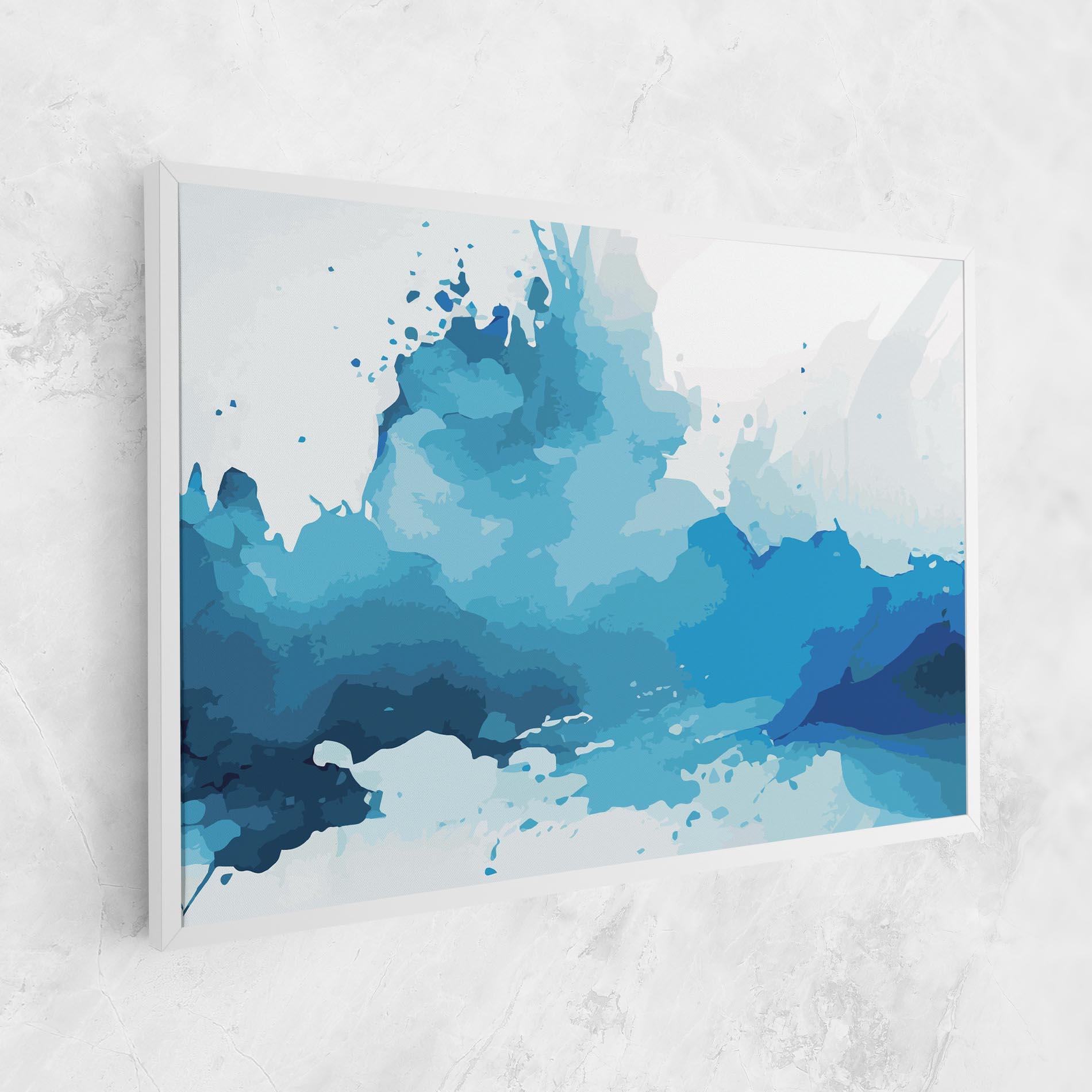 Vászonkép Blue Water Art mockup 1
