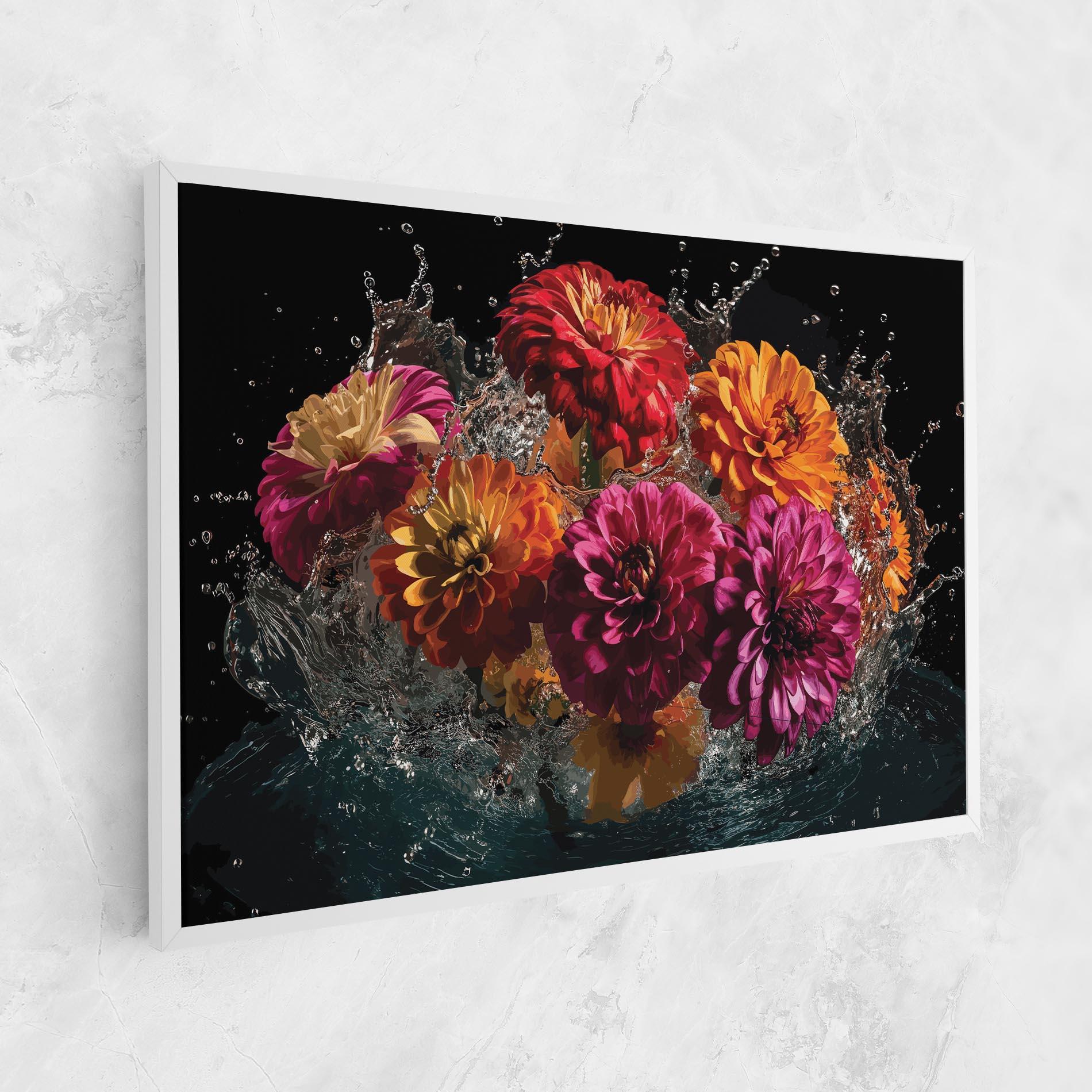 Vászonkép Flower Water Splash mockup 1