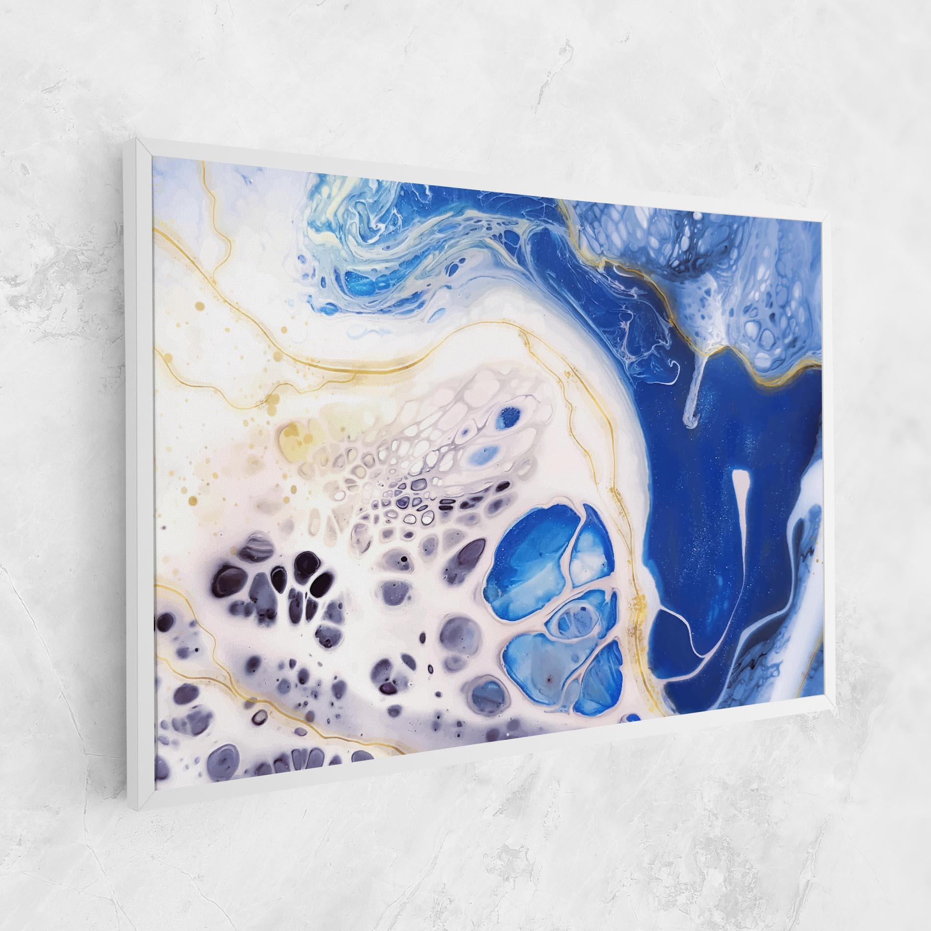 Vászonkép Water Gold Blue Marble mockup 1