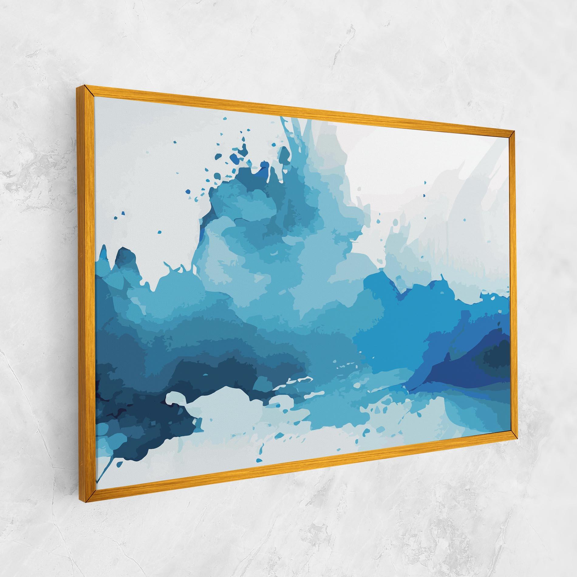 Vászonkép Blue Water Art mockup 1
