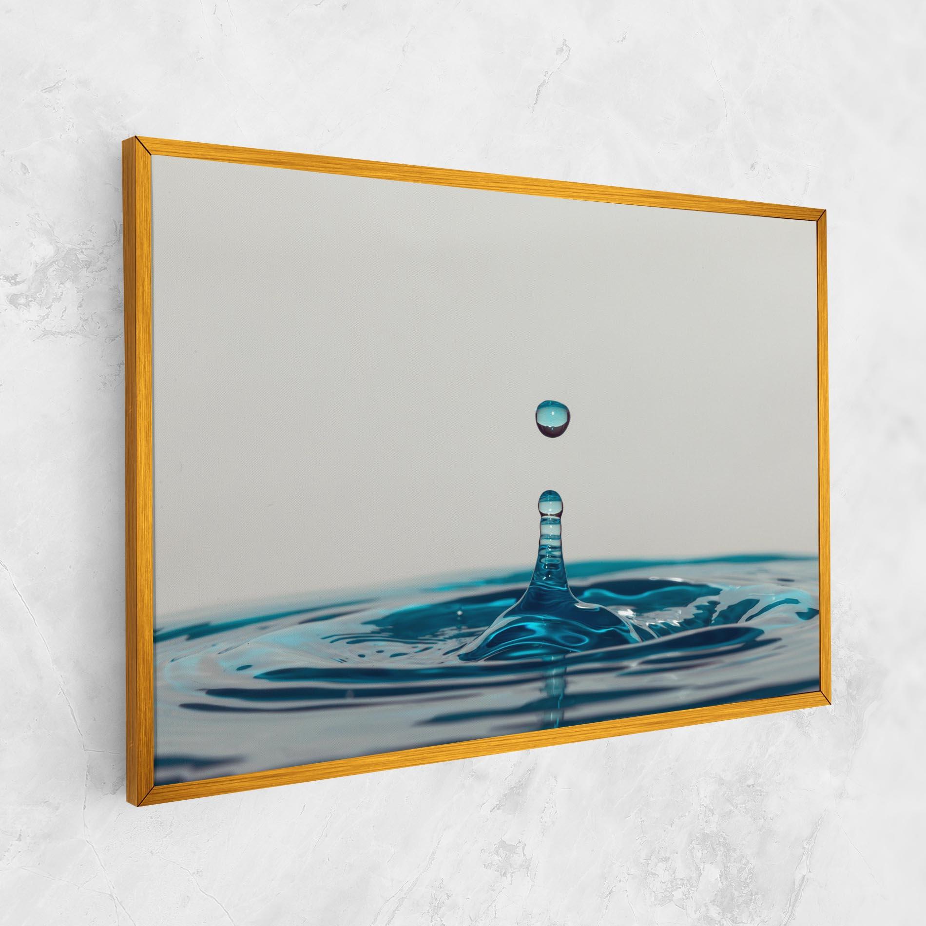 Vászonkép Blue Water Drop mockup 1