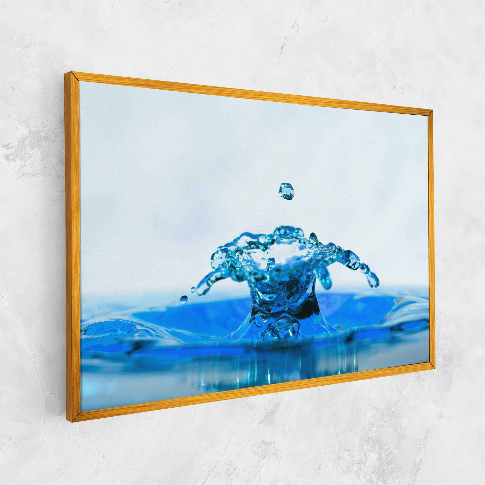 Vászonkép Blue Water Splash mockup 1