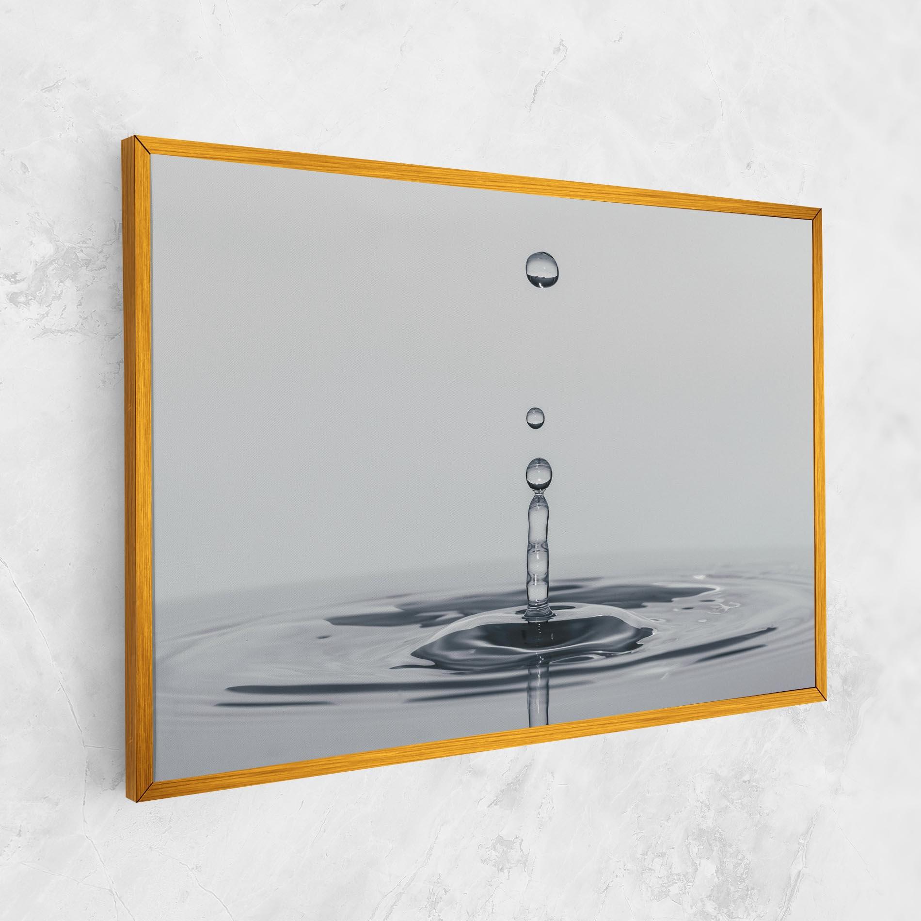 Vászonkép Grey Water Drop mockup 1
