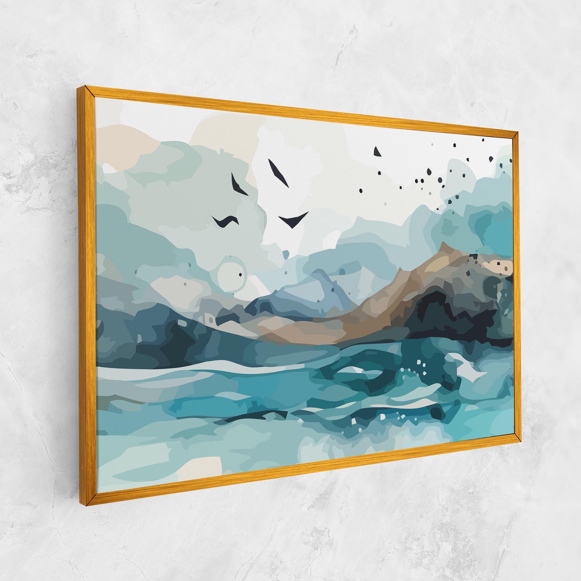 Vászonkép Water Birds mockup 1