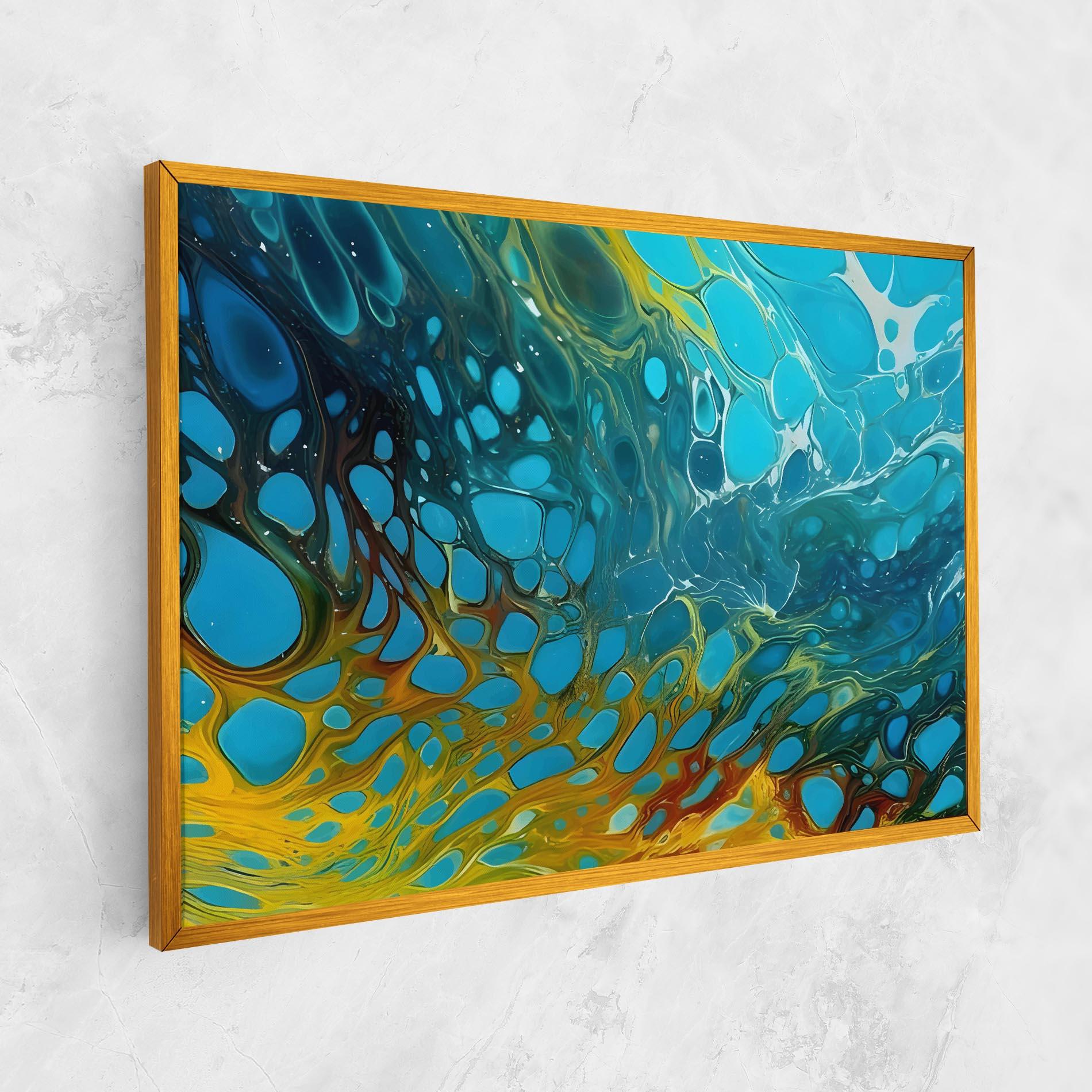 Vászonkép Yellow Green Ocean mockup 1