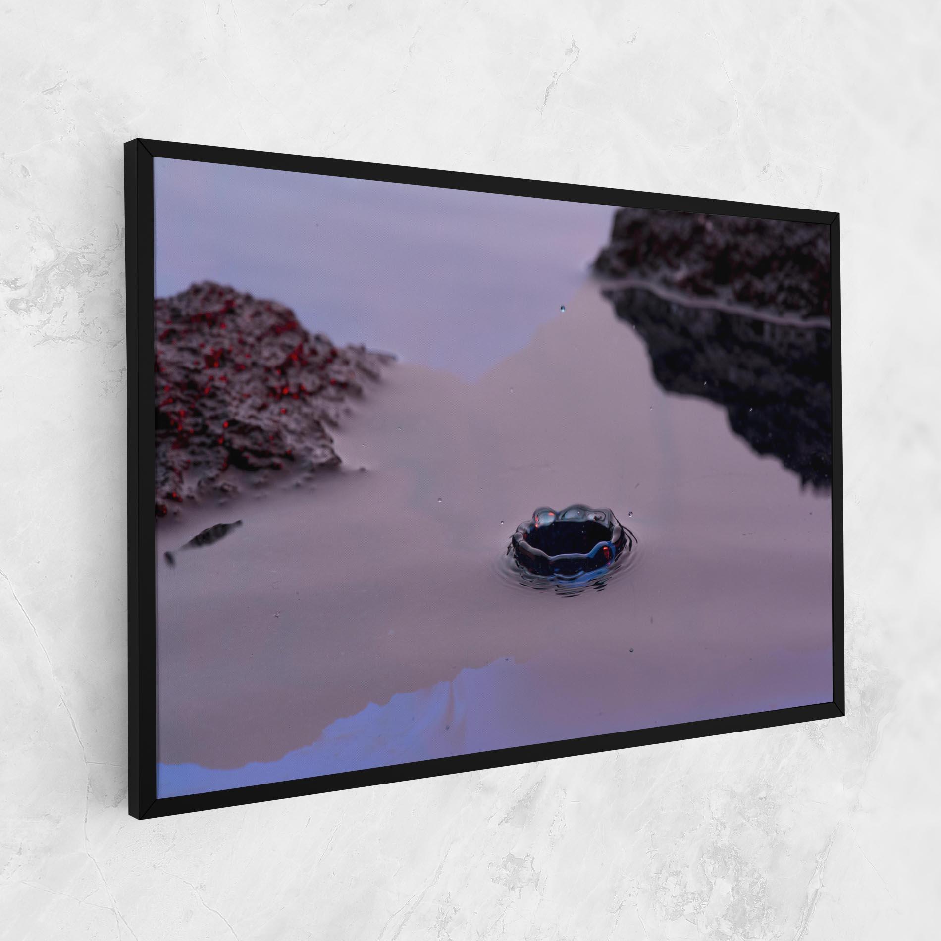 Vászonkép Blue Color Water mockup 1