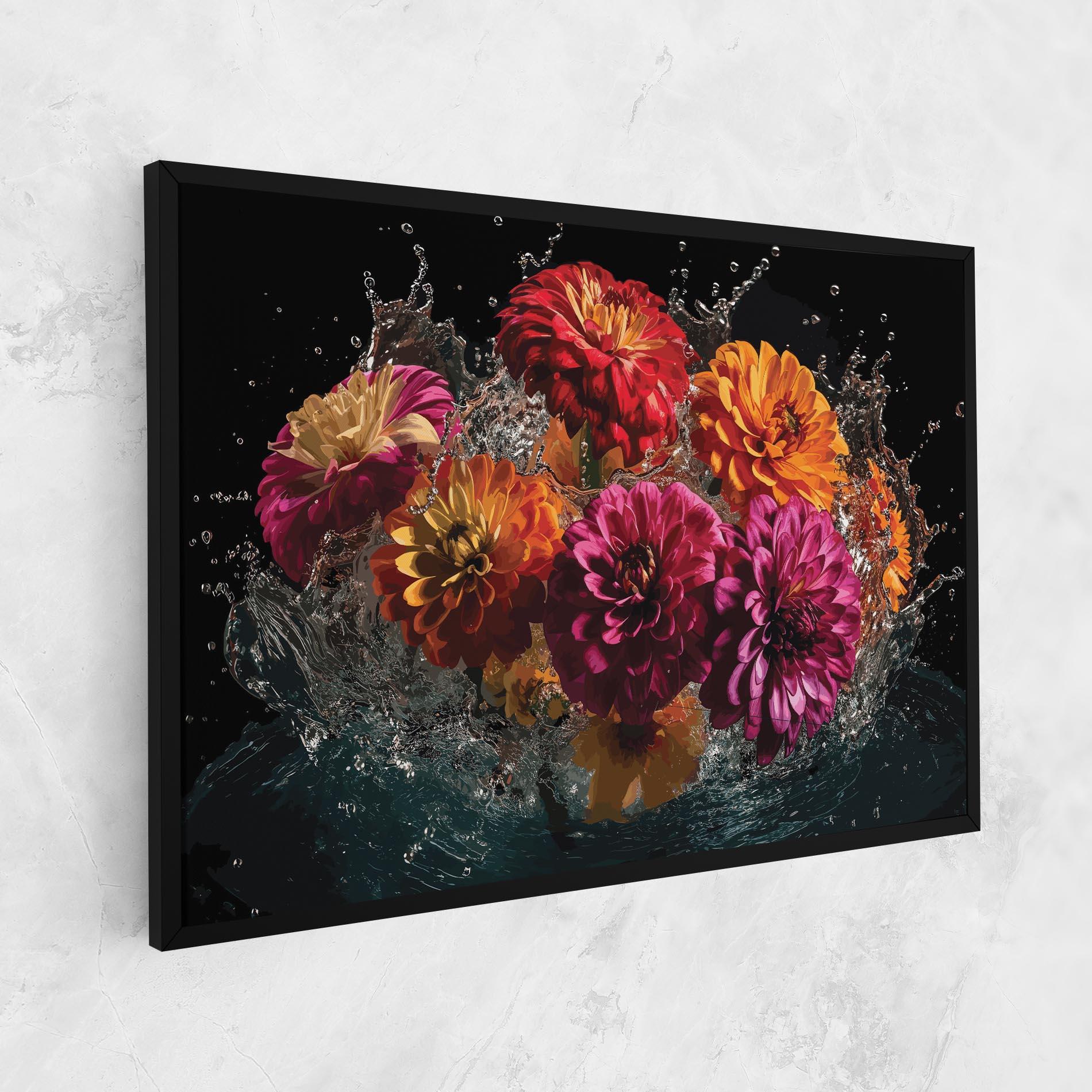 Vászonkép Flower Water Splash mockup 1