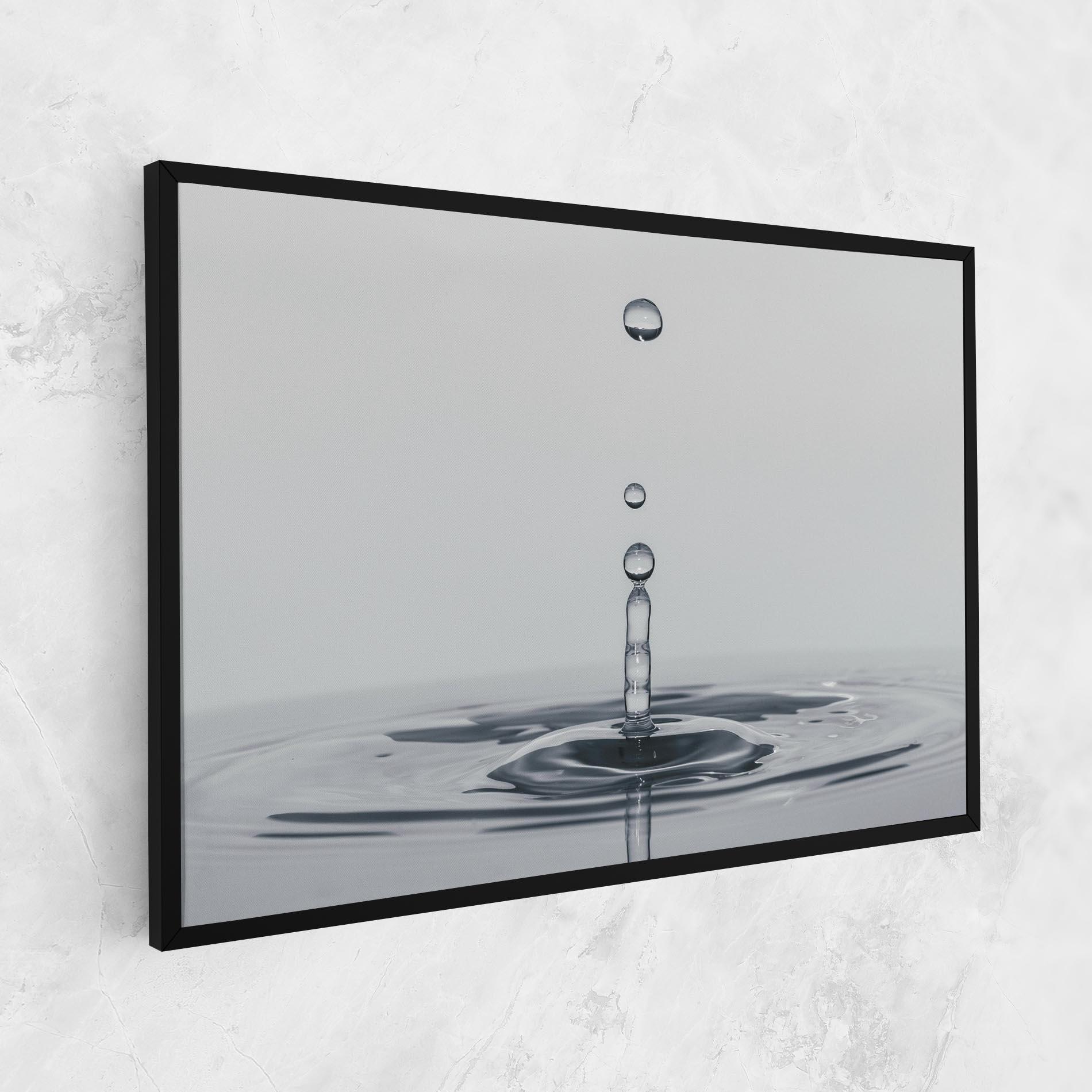 Vászonkép Grey Water Drop mockup 1
