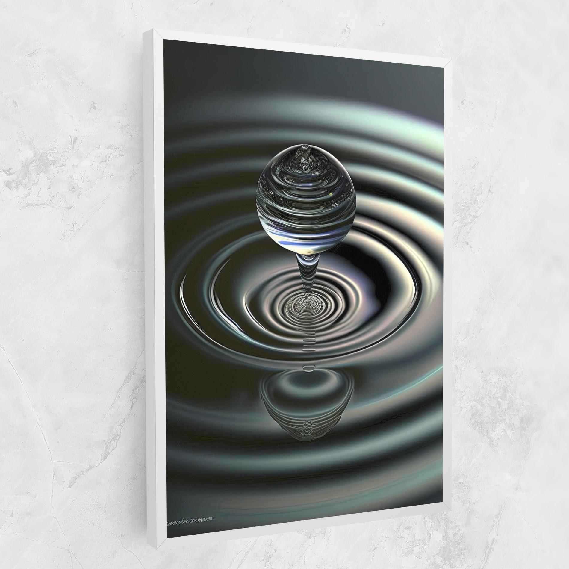 Vászonkép Beautiful Water Drop mockup 1
