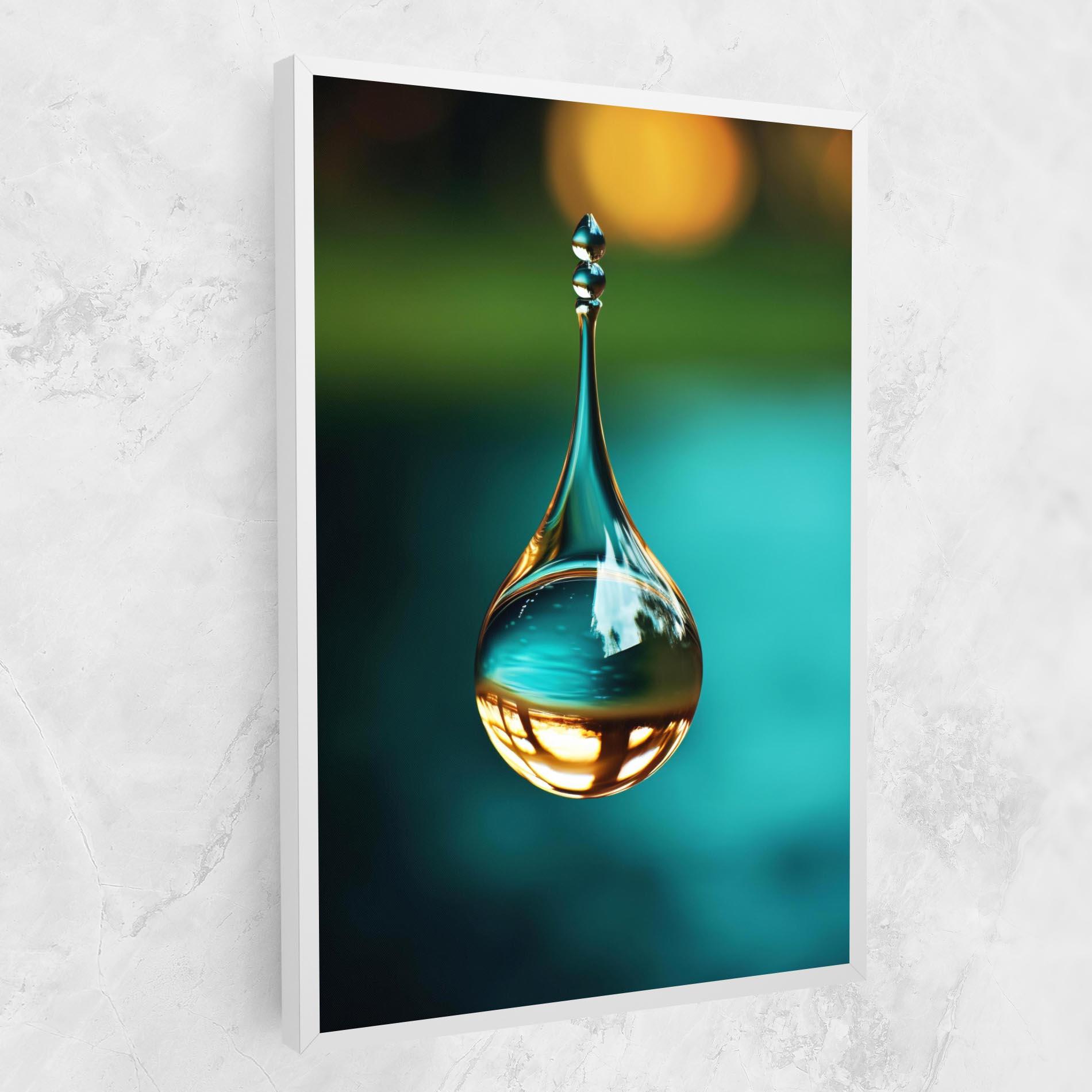 Vászonkép Big Green Drop mockup 1