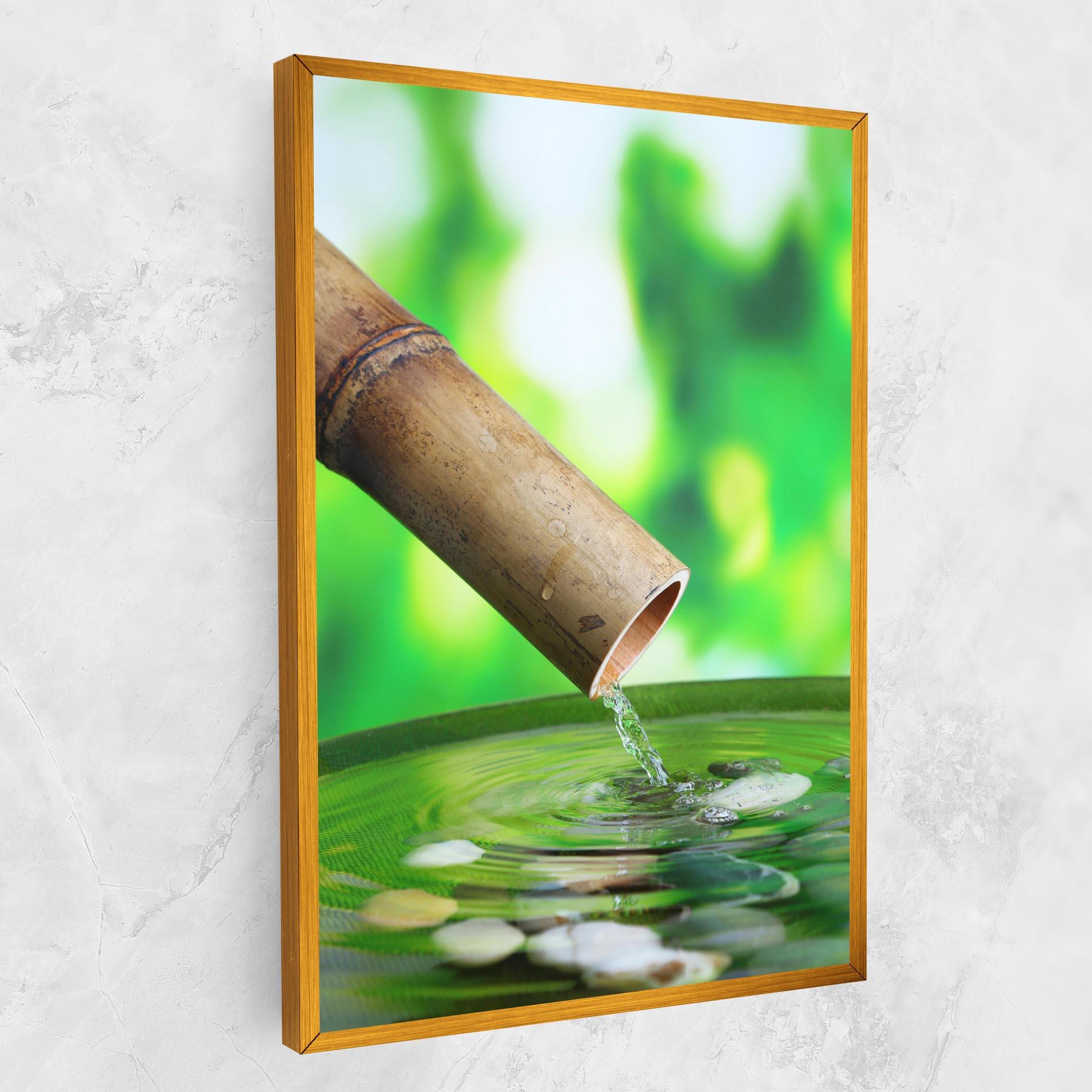 Vászonkép Bamboo Fountain mockup 1