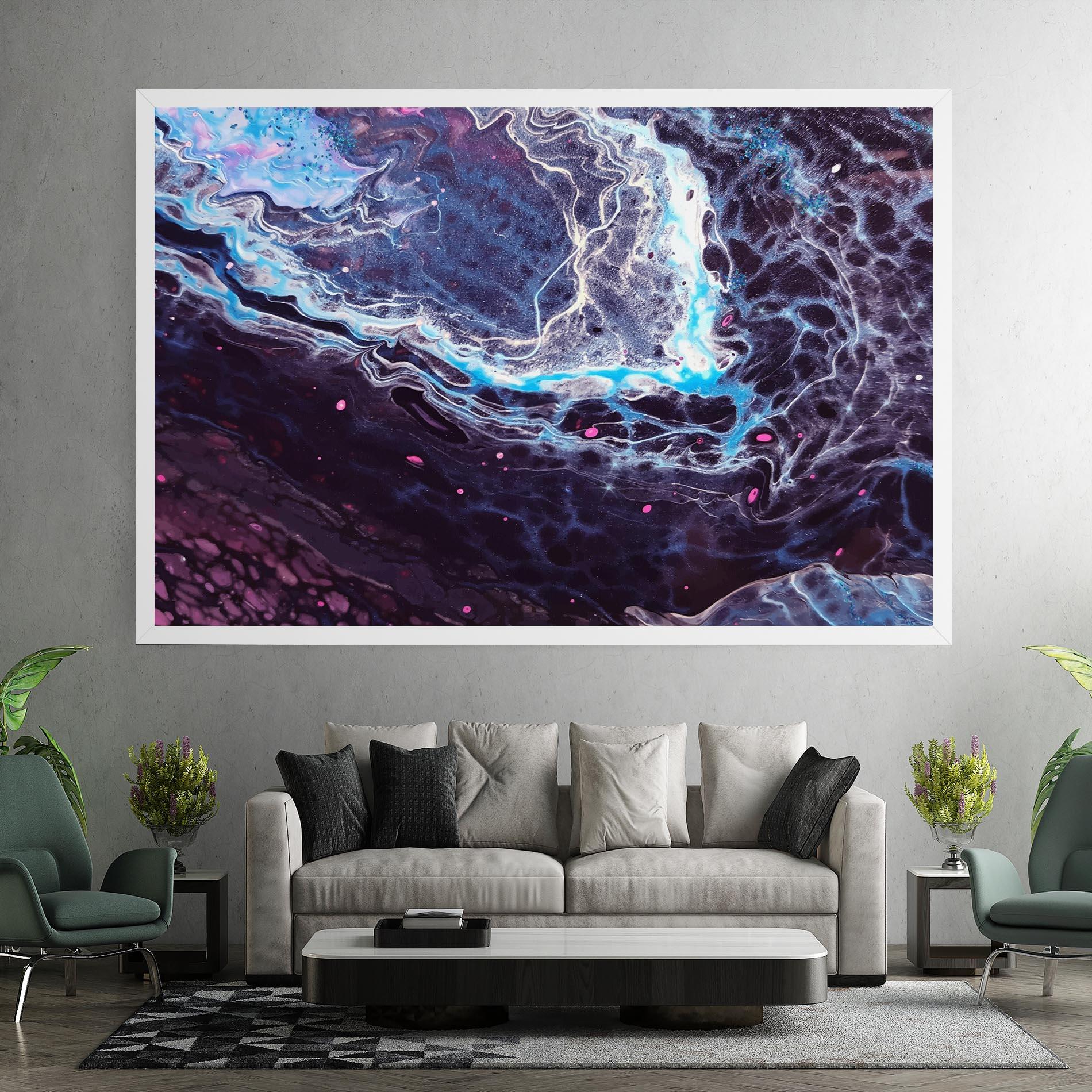 Vászonkép Purple Blue Water mockup 7