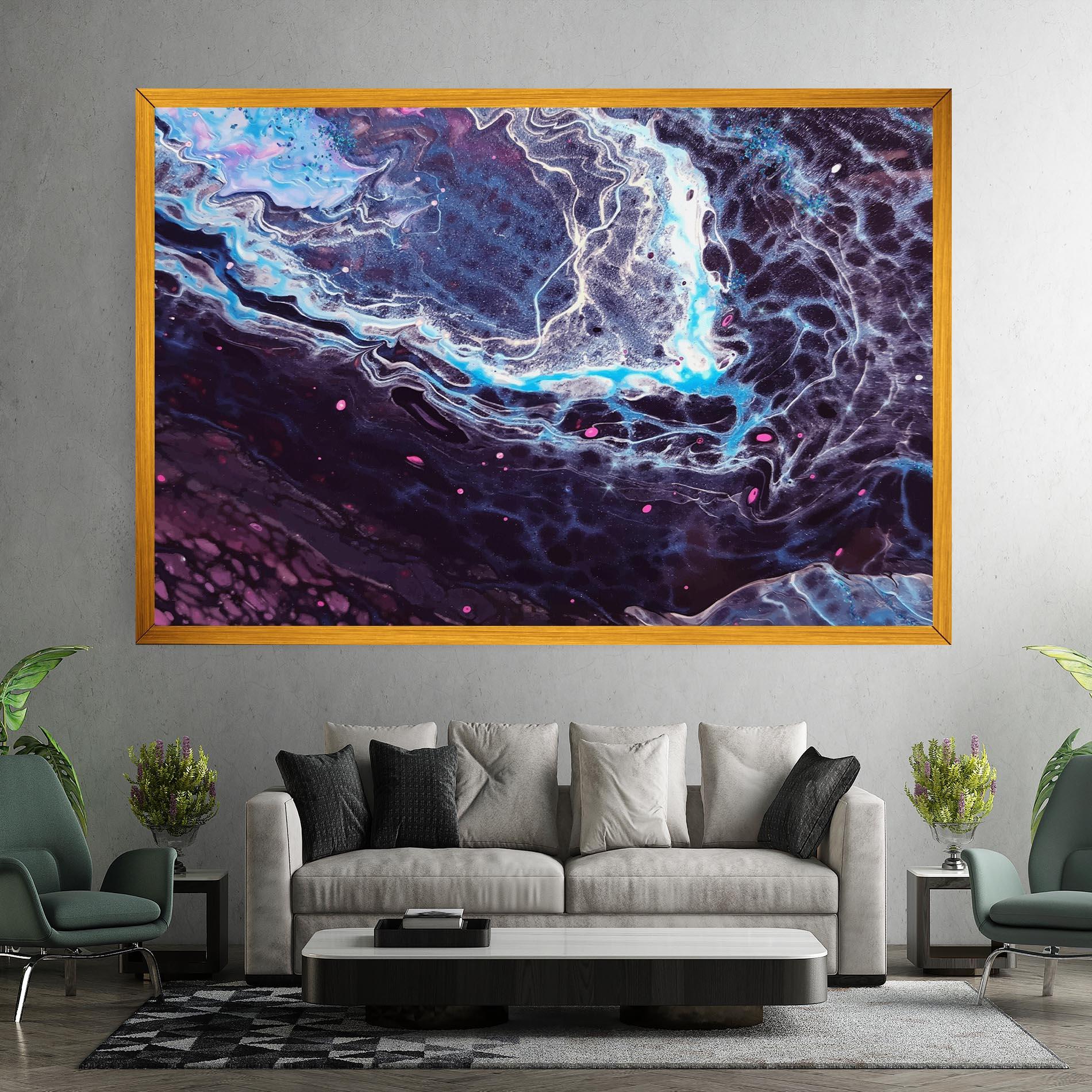 Vászonkép Purple Blue Water mockup 7