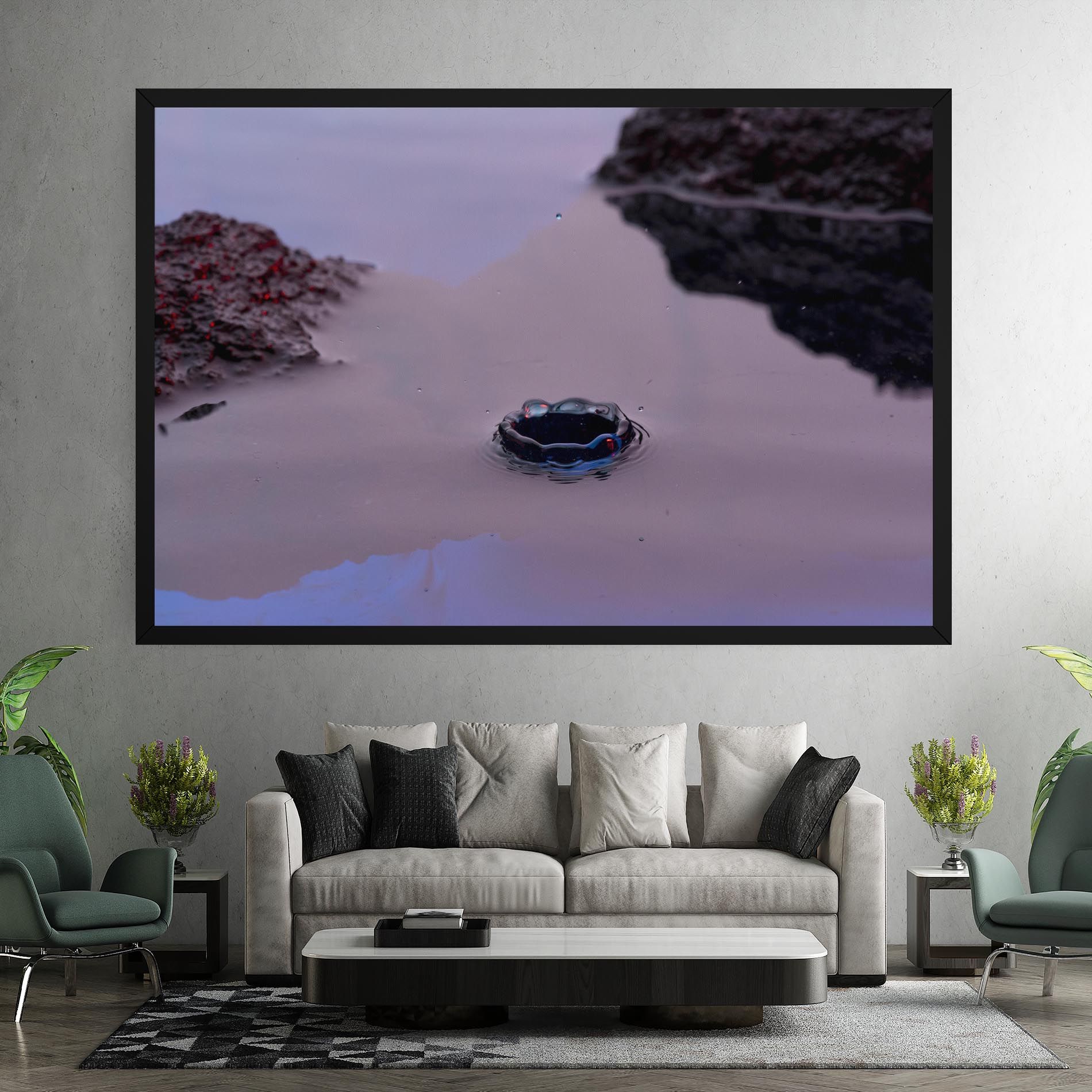 Blue Color Water mockup 7