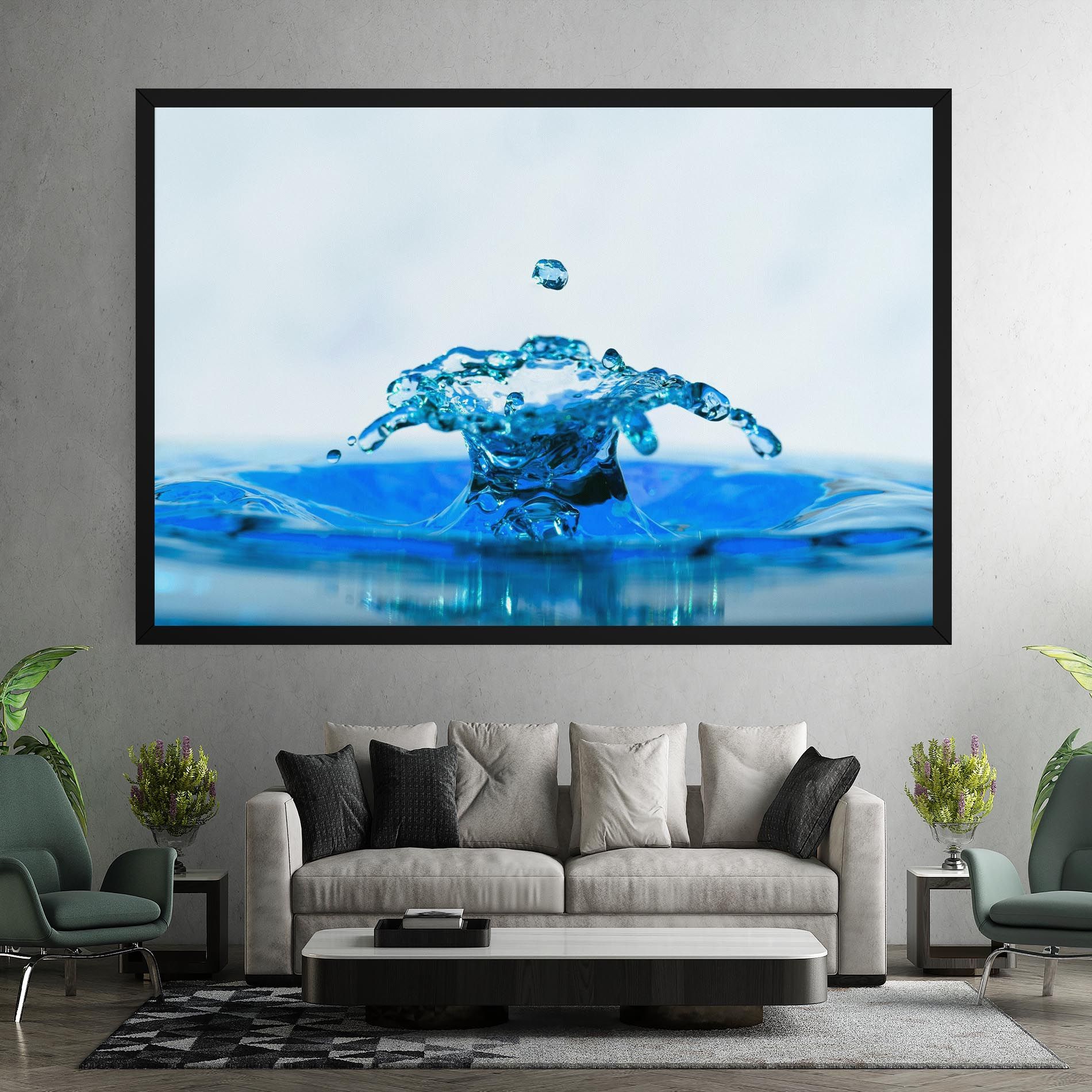 Blue Water Splash mockup 7