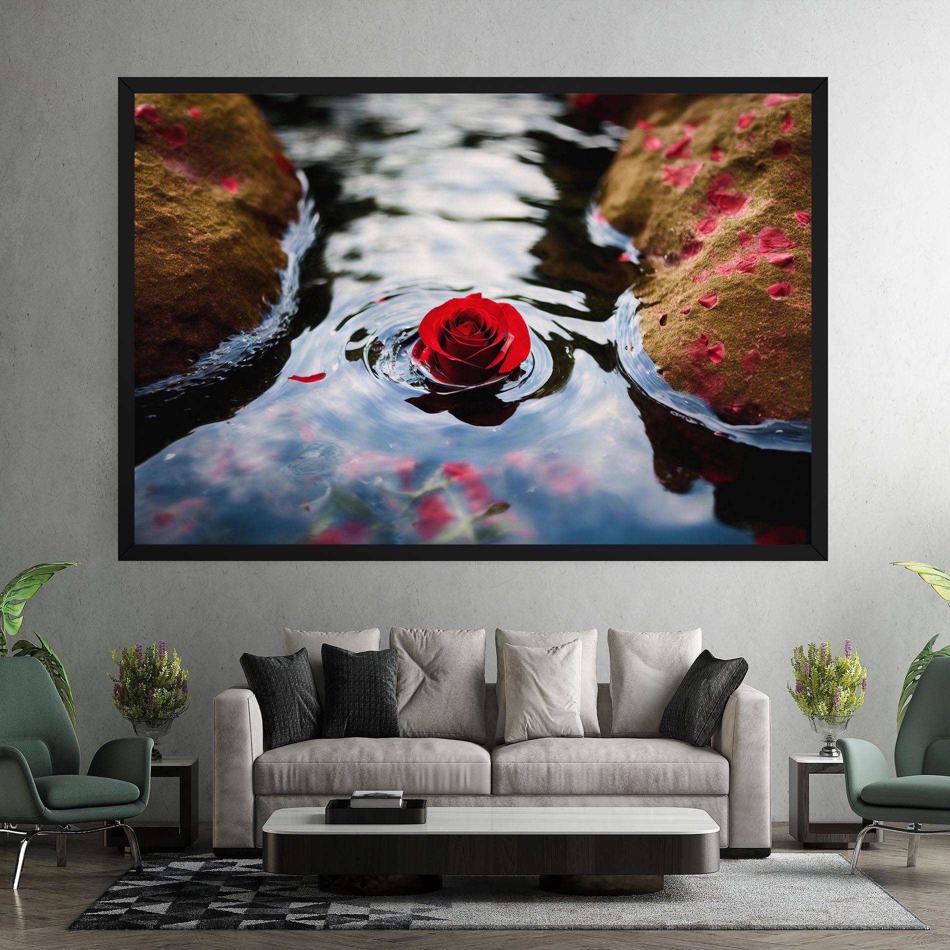 Floating Water Rose mockup 7