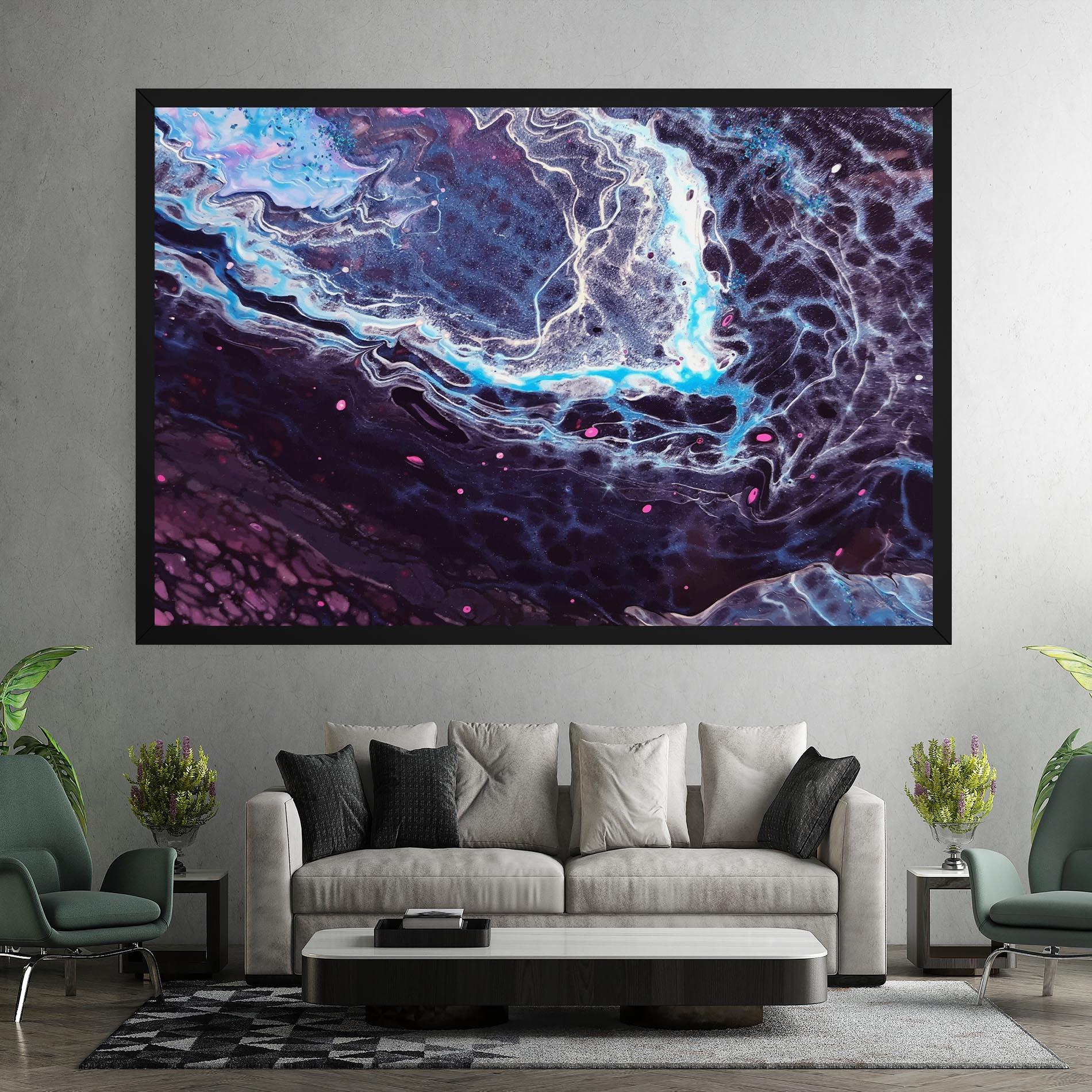 Vászonkép Purple Blue Water mockup 7