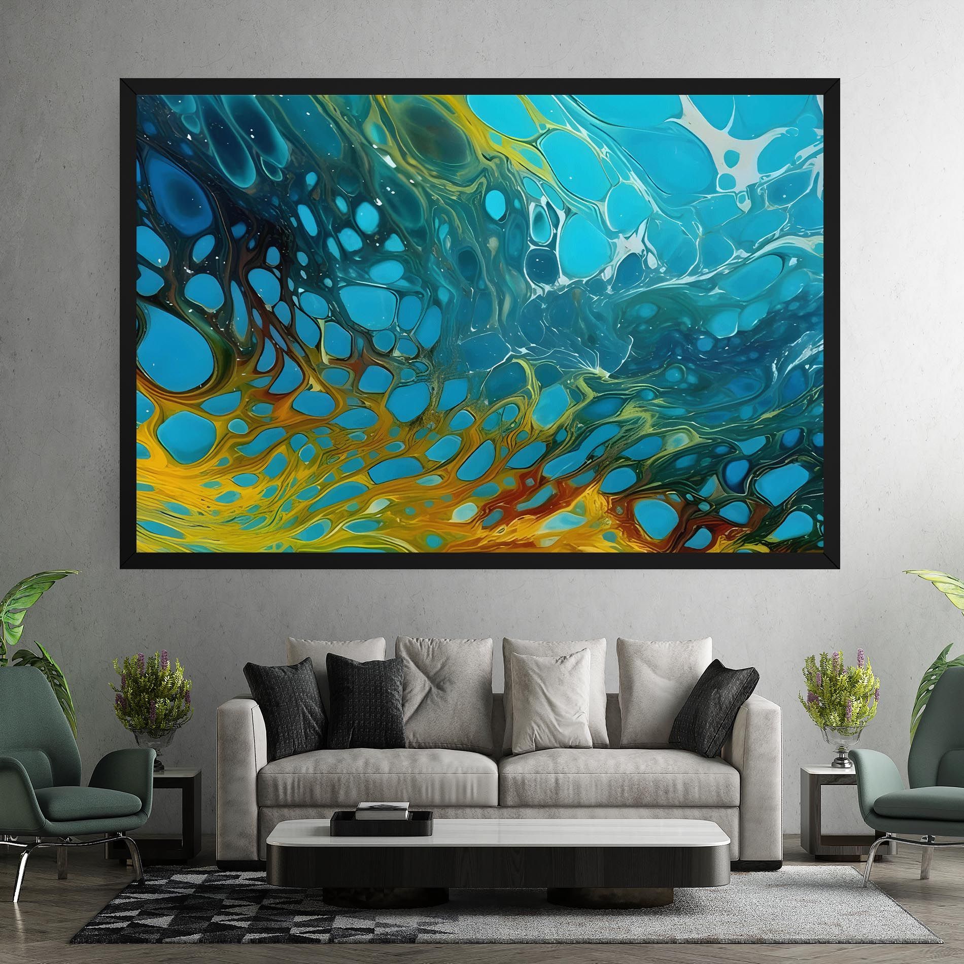 Yellow Green Ocean mockup 7