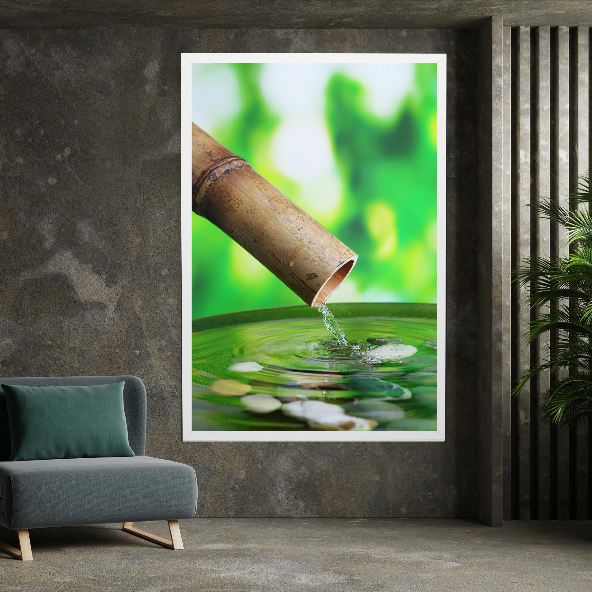 Vászonkép Bamboo Fountain mockup 7