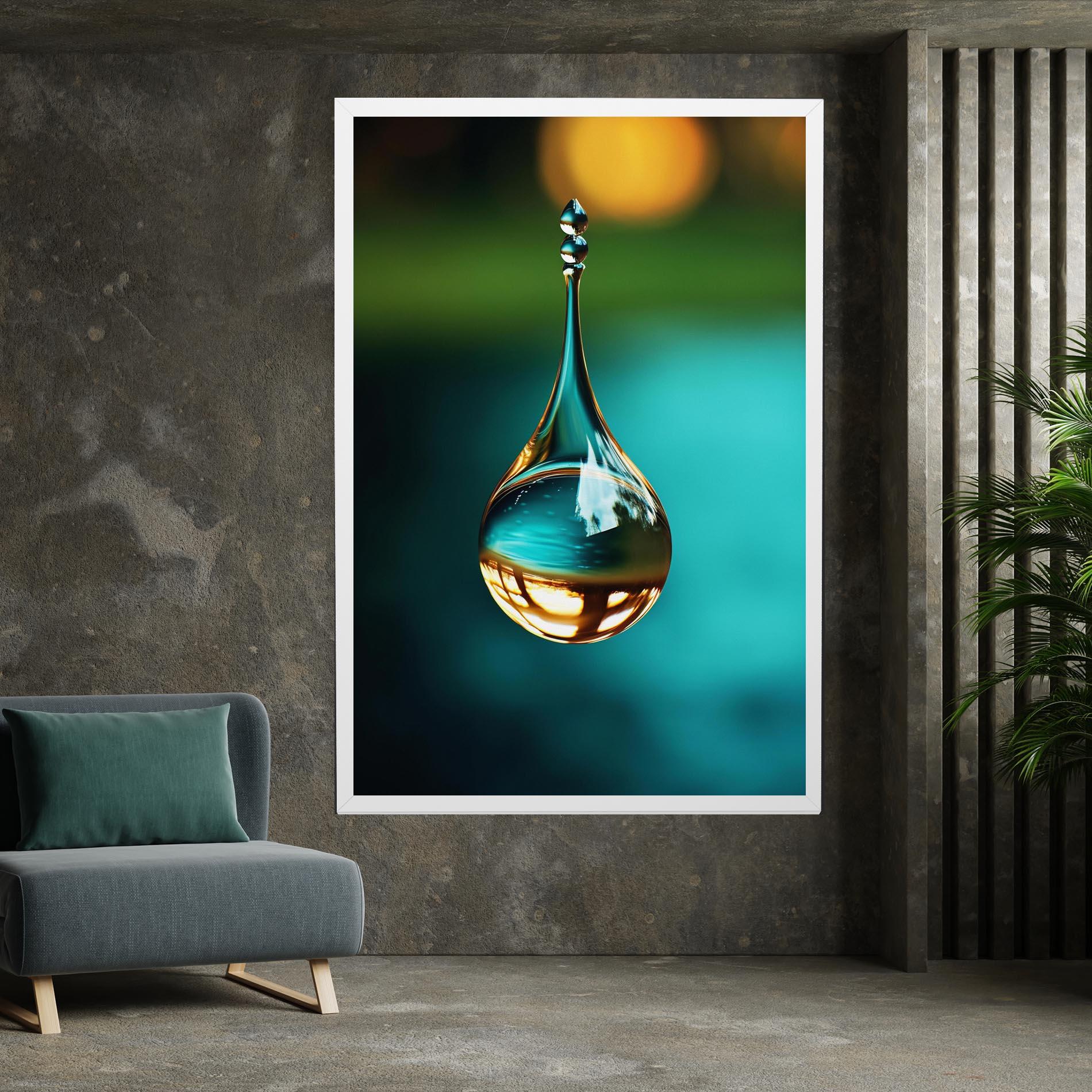 Vászonkép Big Green Drop mockup 7