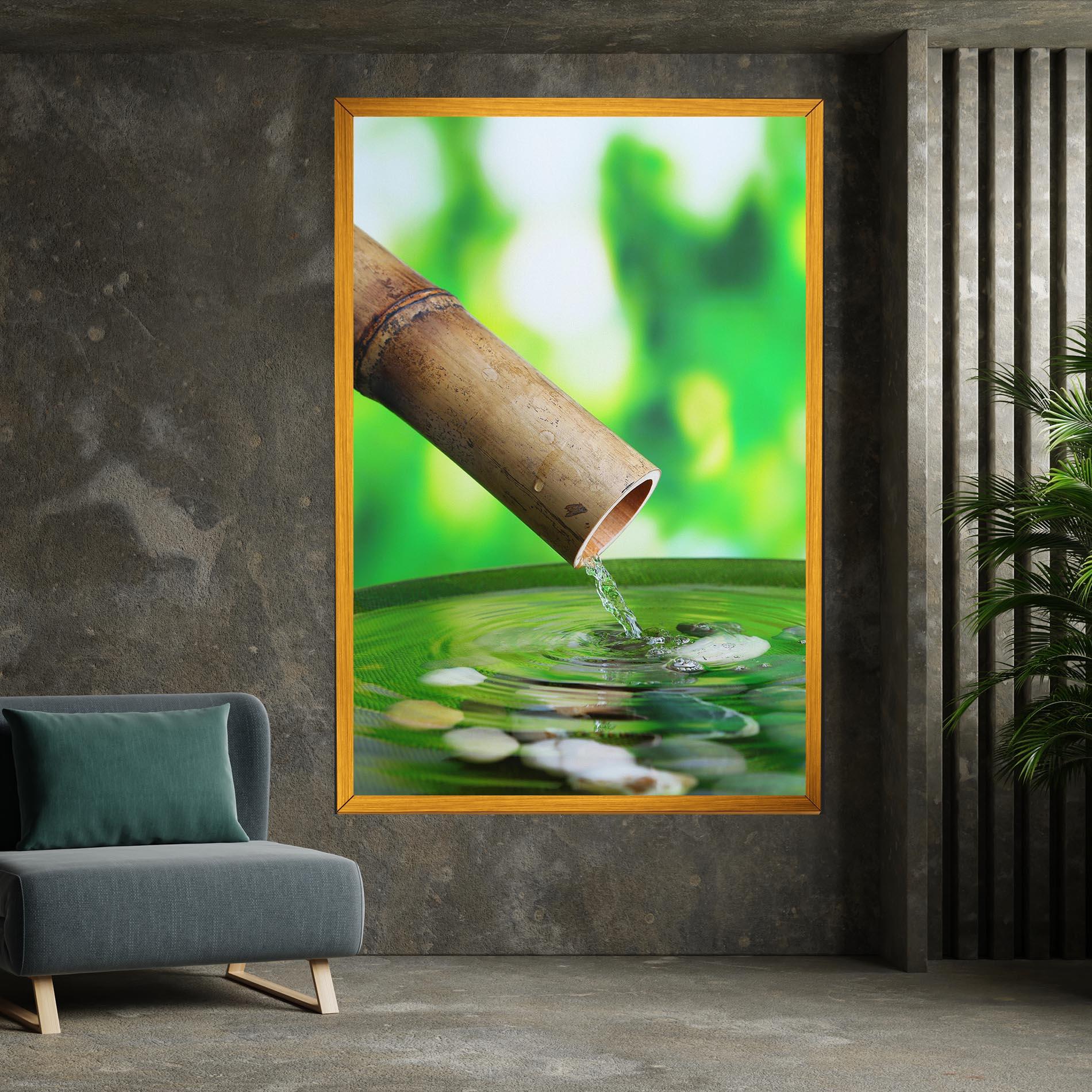Vászonkép Bamboo Fountain mockup 7