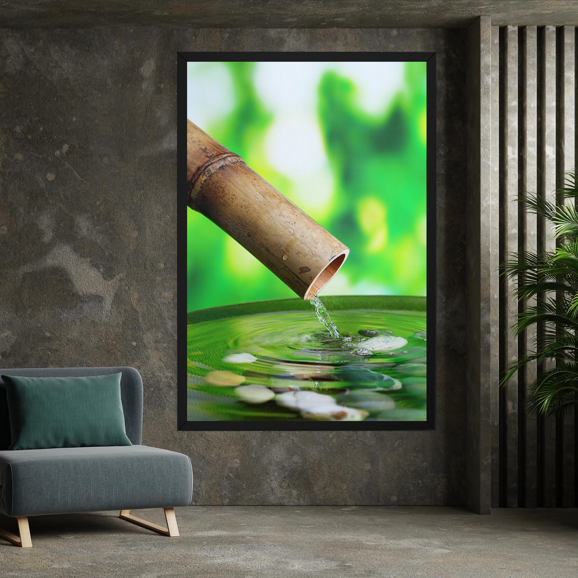 Vászonkép Bamboo Fountain mockup 7