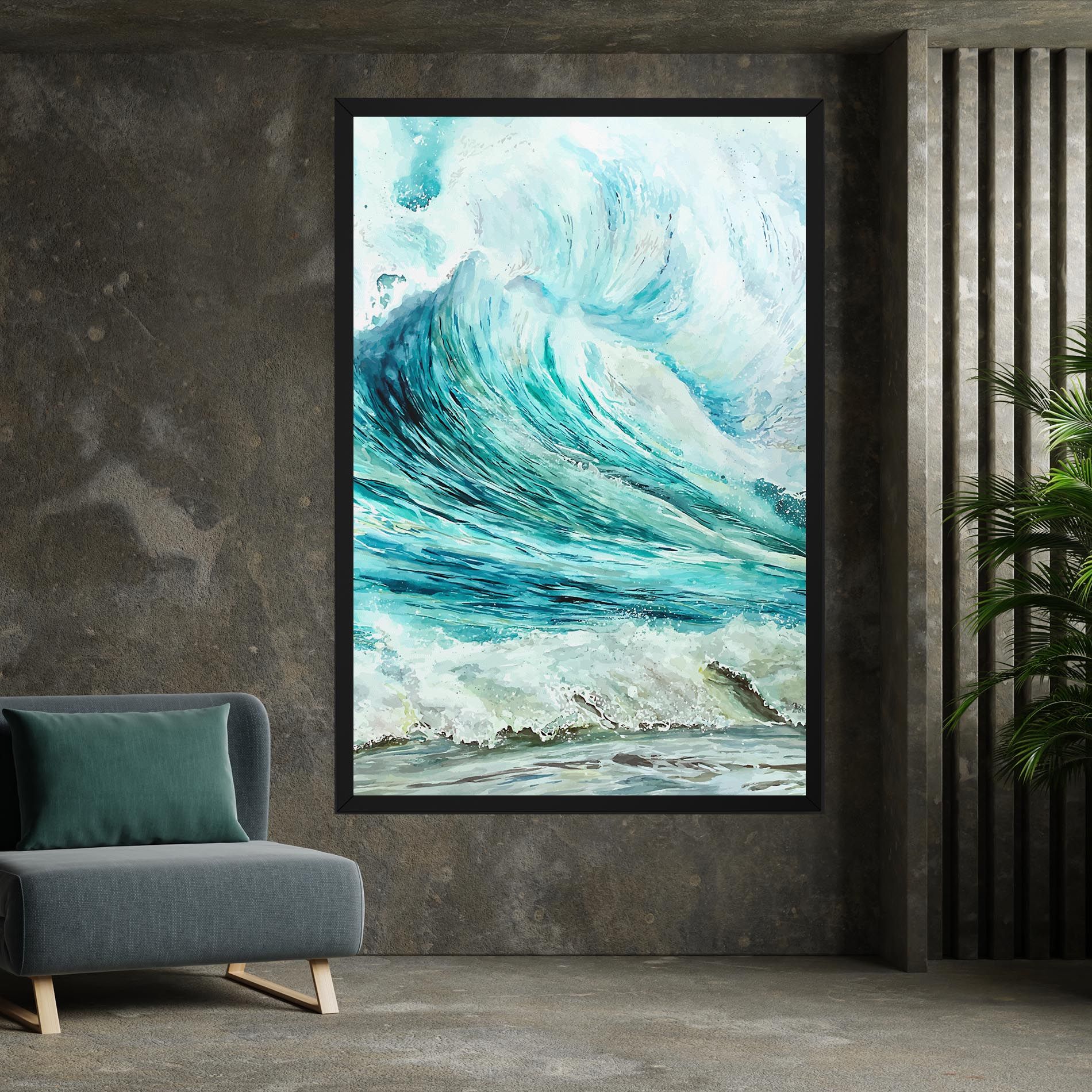 Sea Watercolor mockup 7