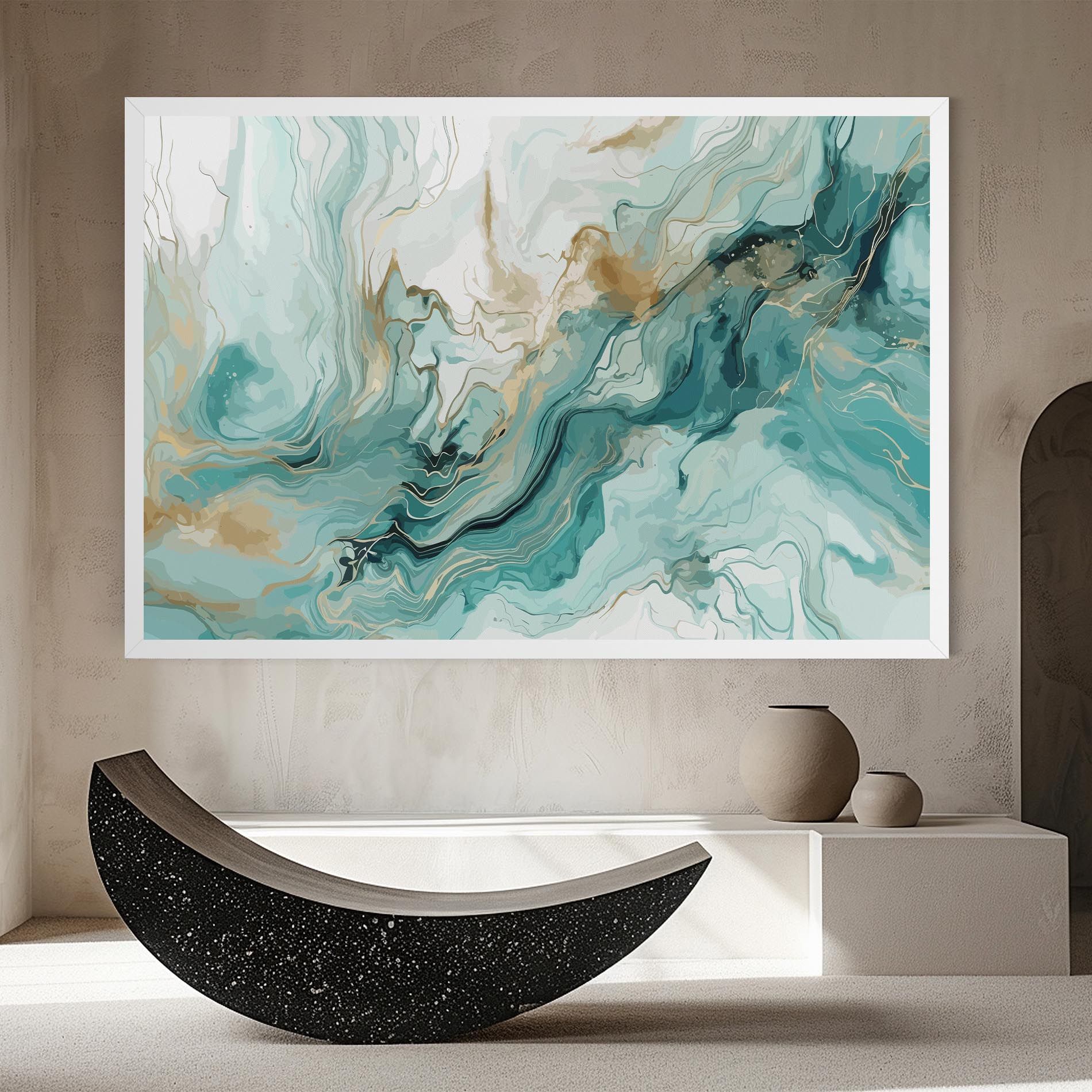 Green Gold Water mockup 8