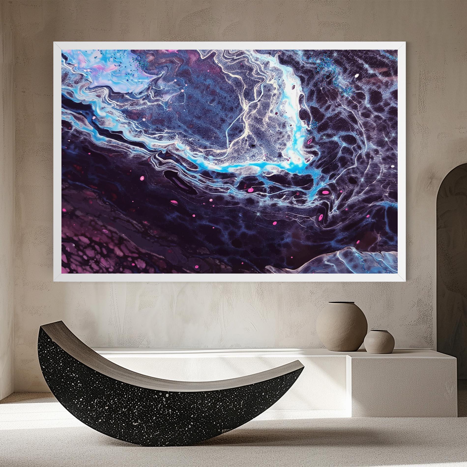Vászonkép Purple Blue Water mockup 8