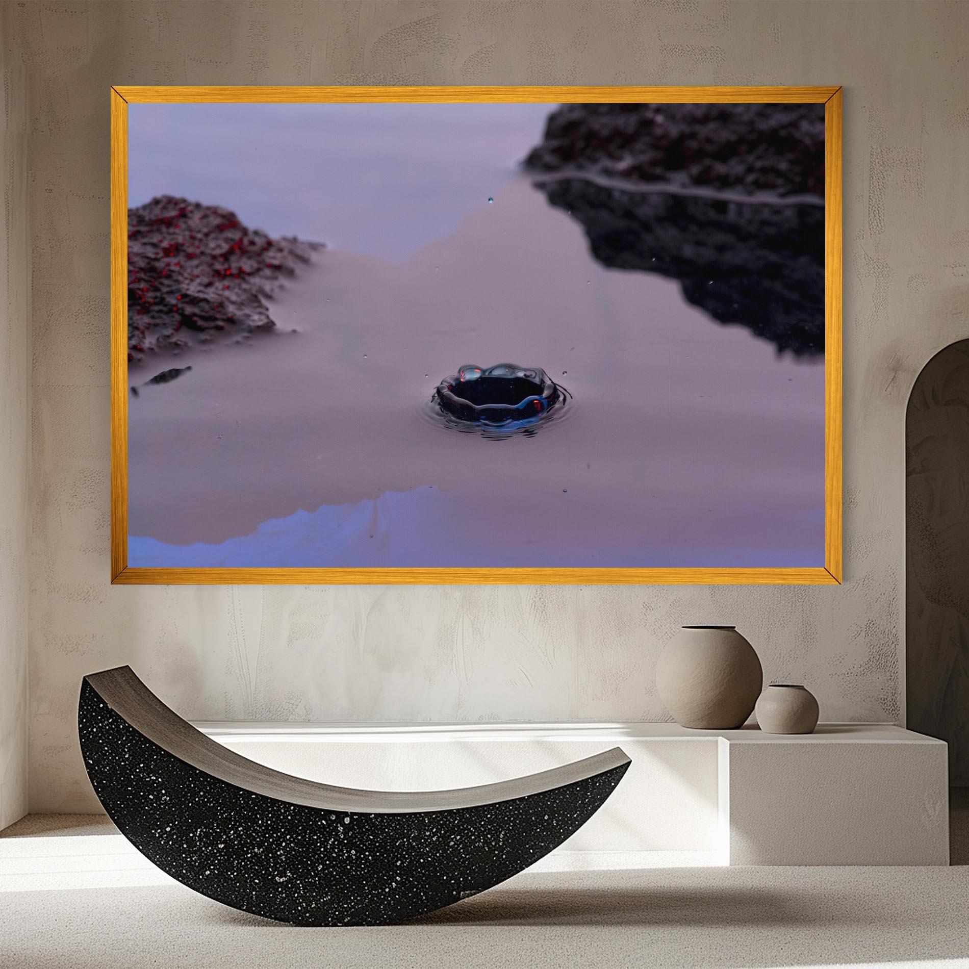 Vászonkép Blue Color Water mockup 8