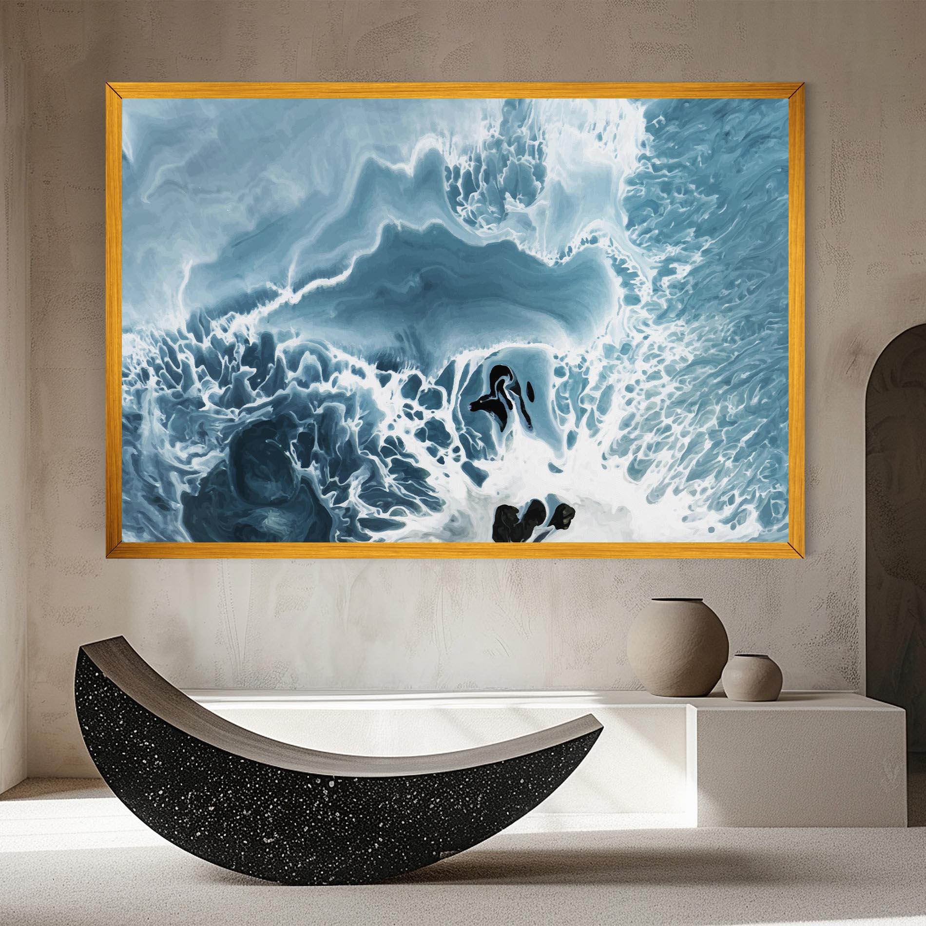 Vászonkép Light Blue Ocean mockup 8