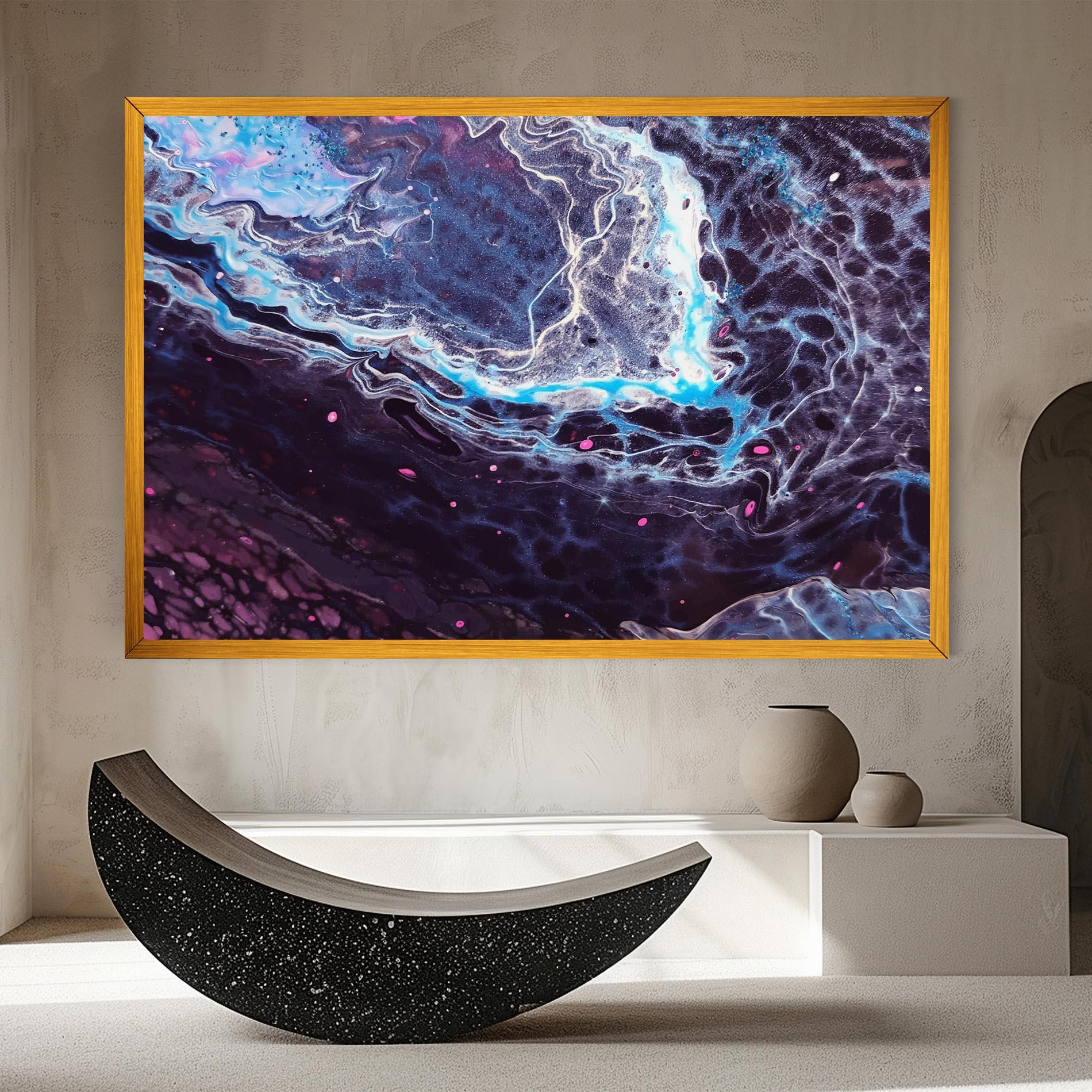 Vászonkép Purple Blue Water mockup 8
