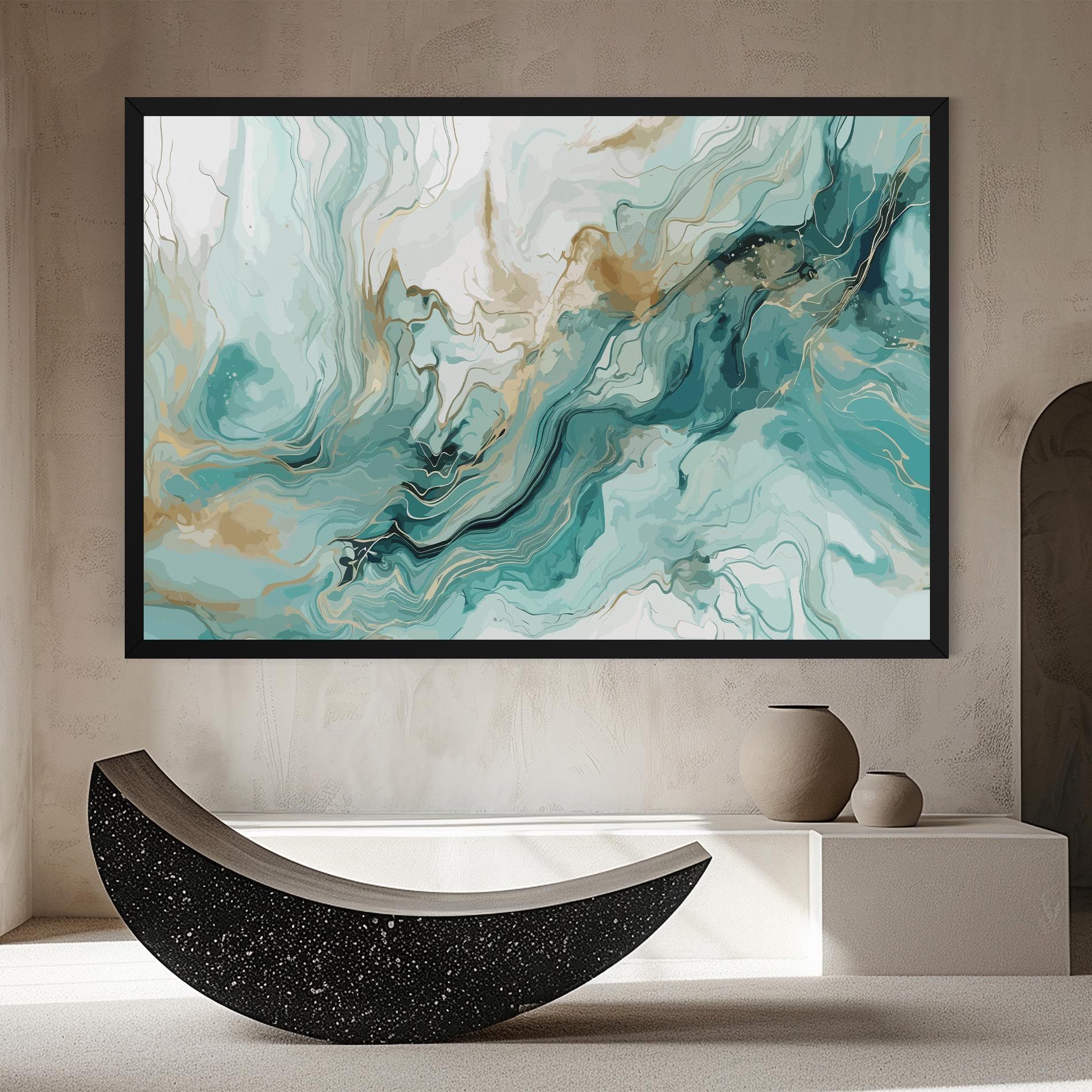 Green Gold Water mockup 8