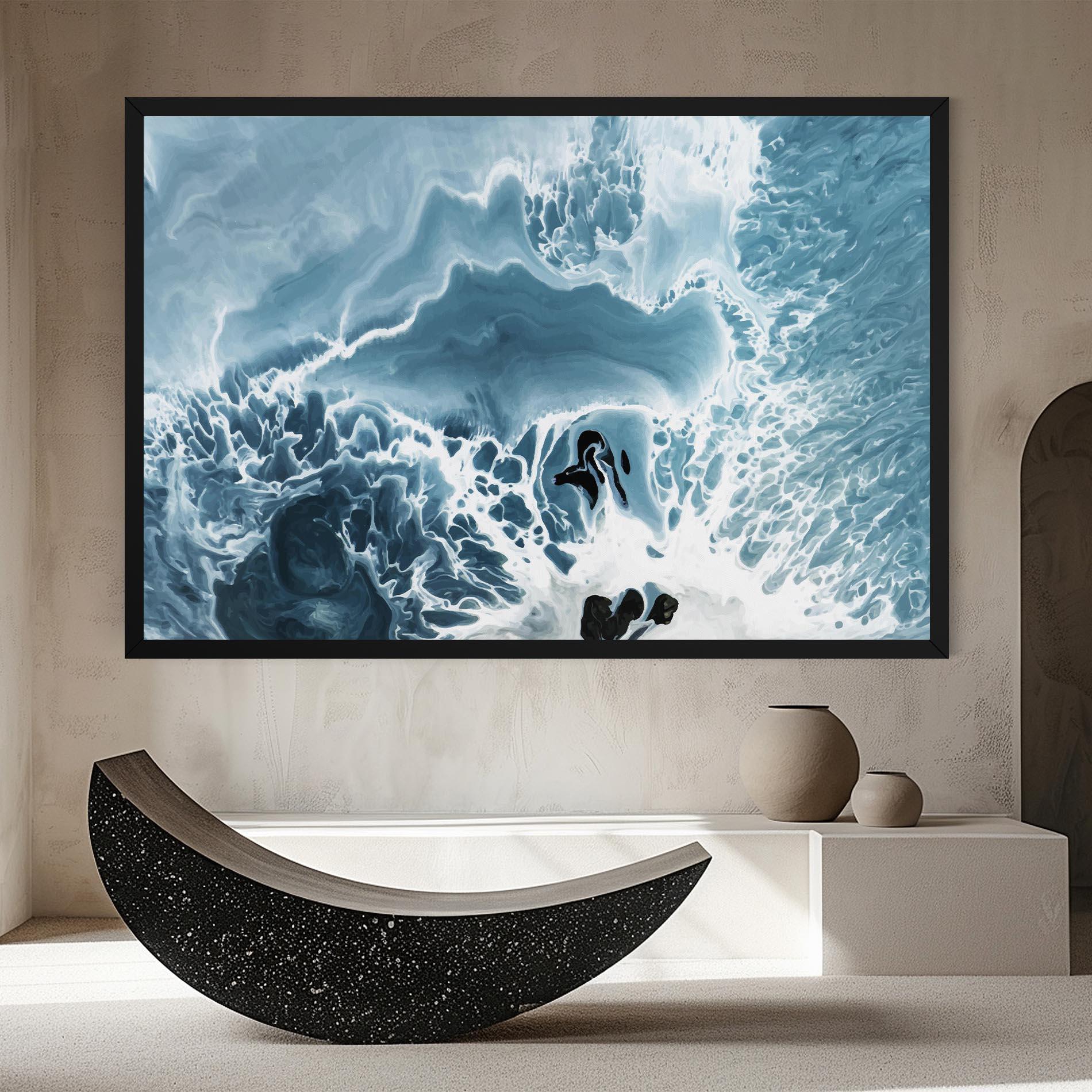 Vászonkép Light Blue Ocean mockup 8