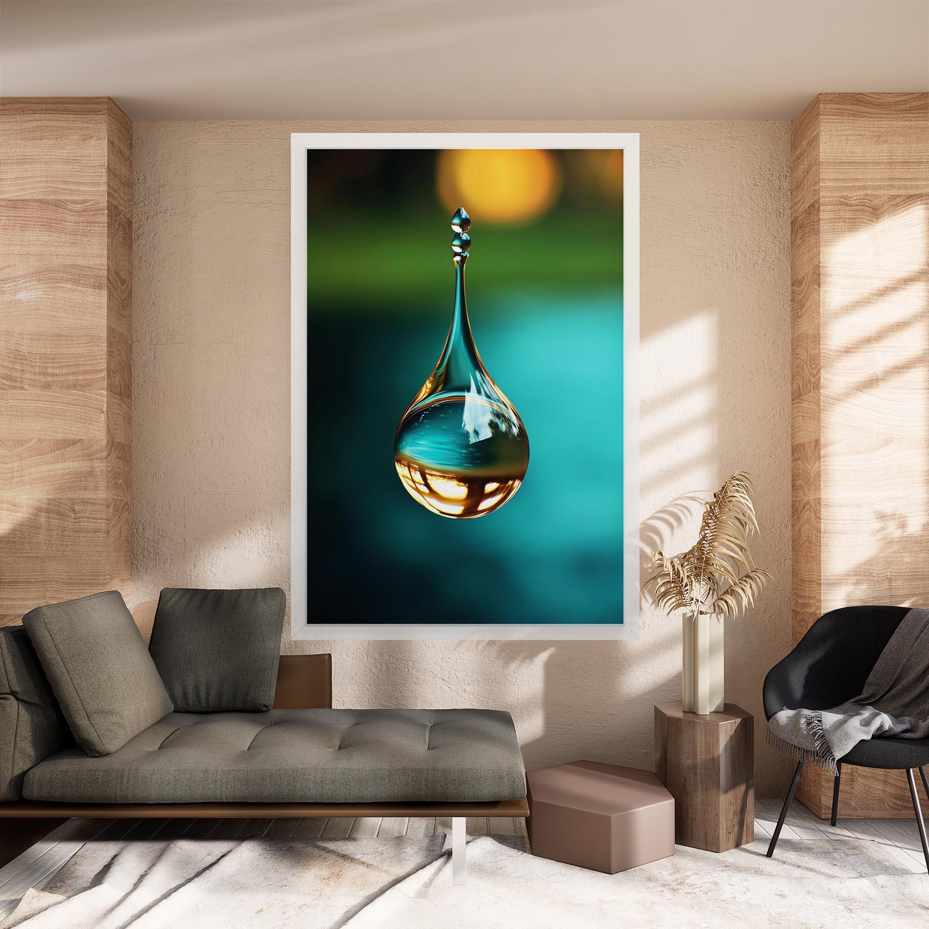 Vászonkép Big Green Drop mockup 8