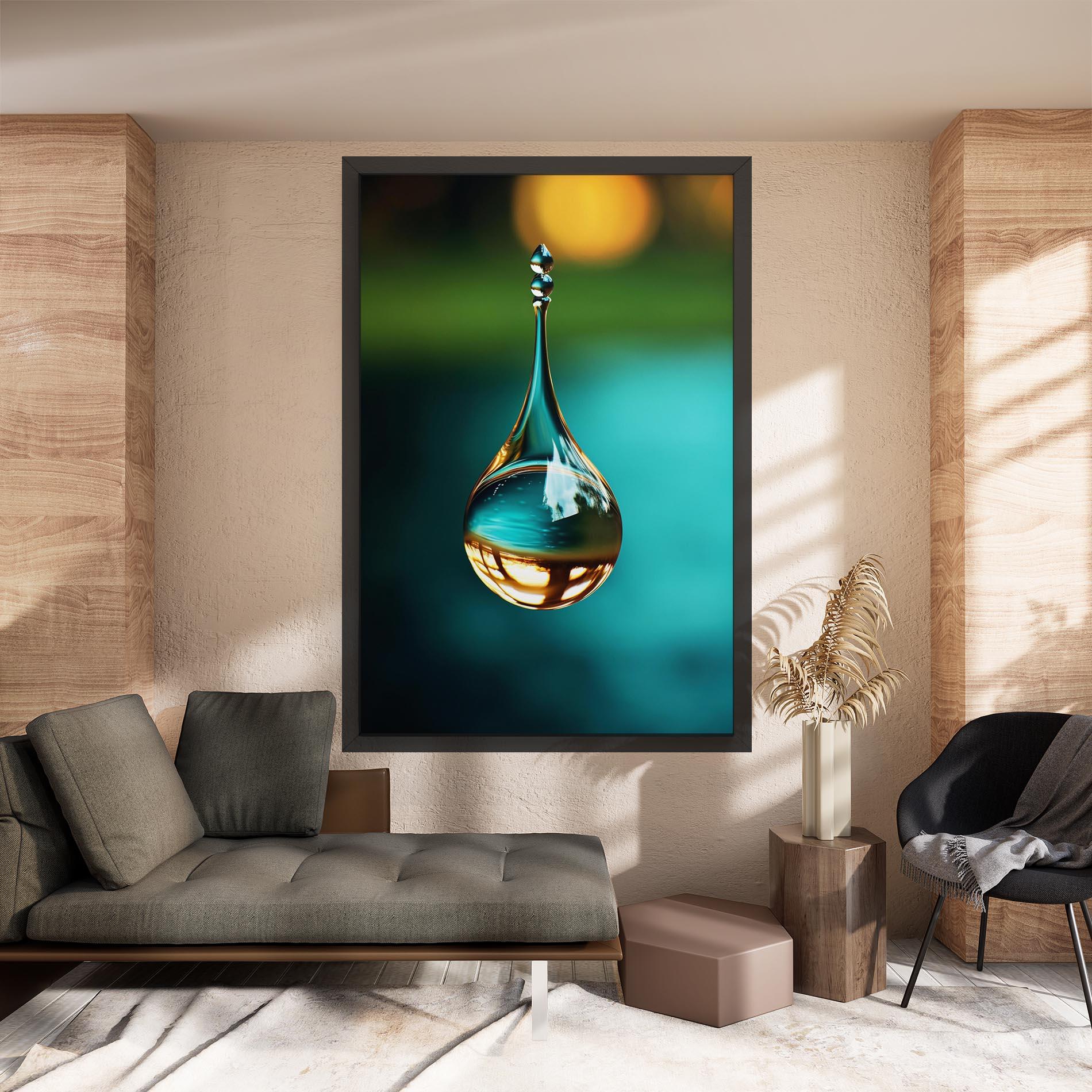 Vászonkép Big Green Drop mockup 8