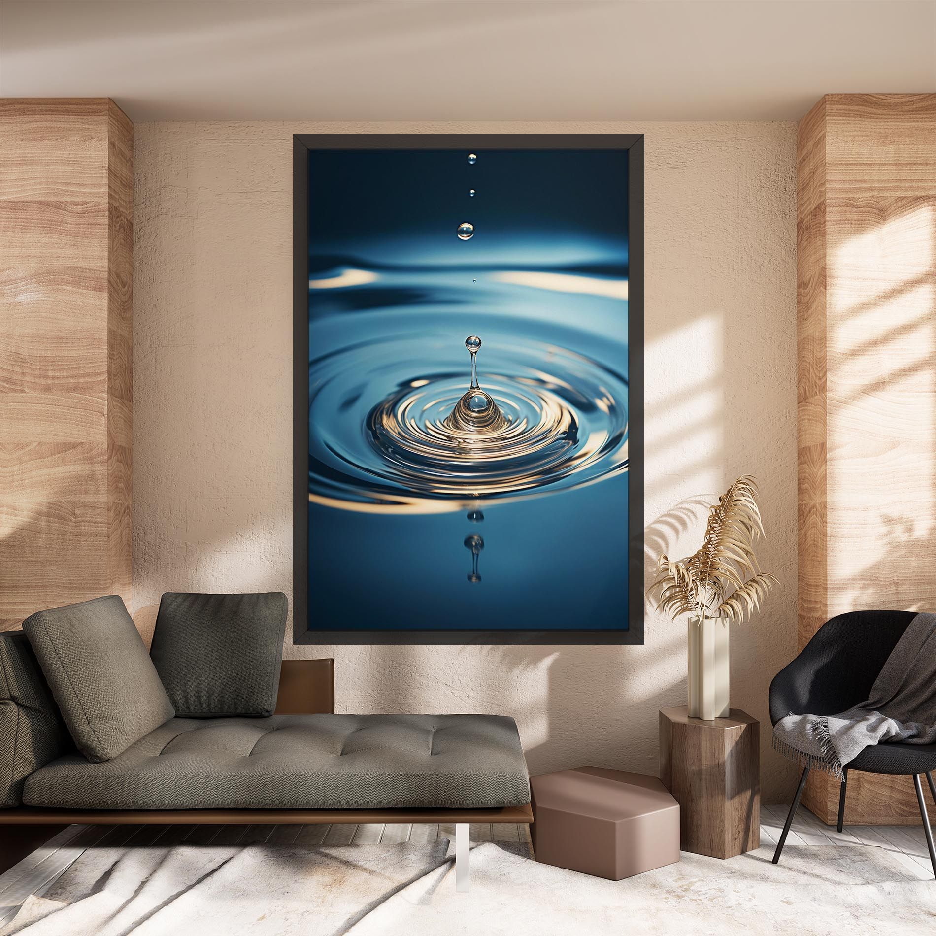 Cream Water Drop mockup 8