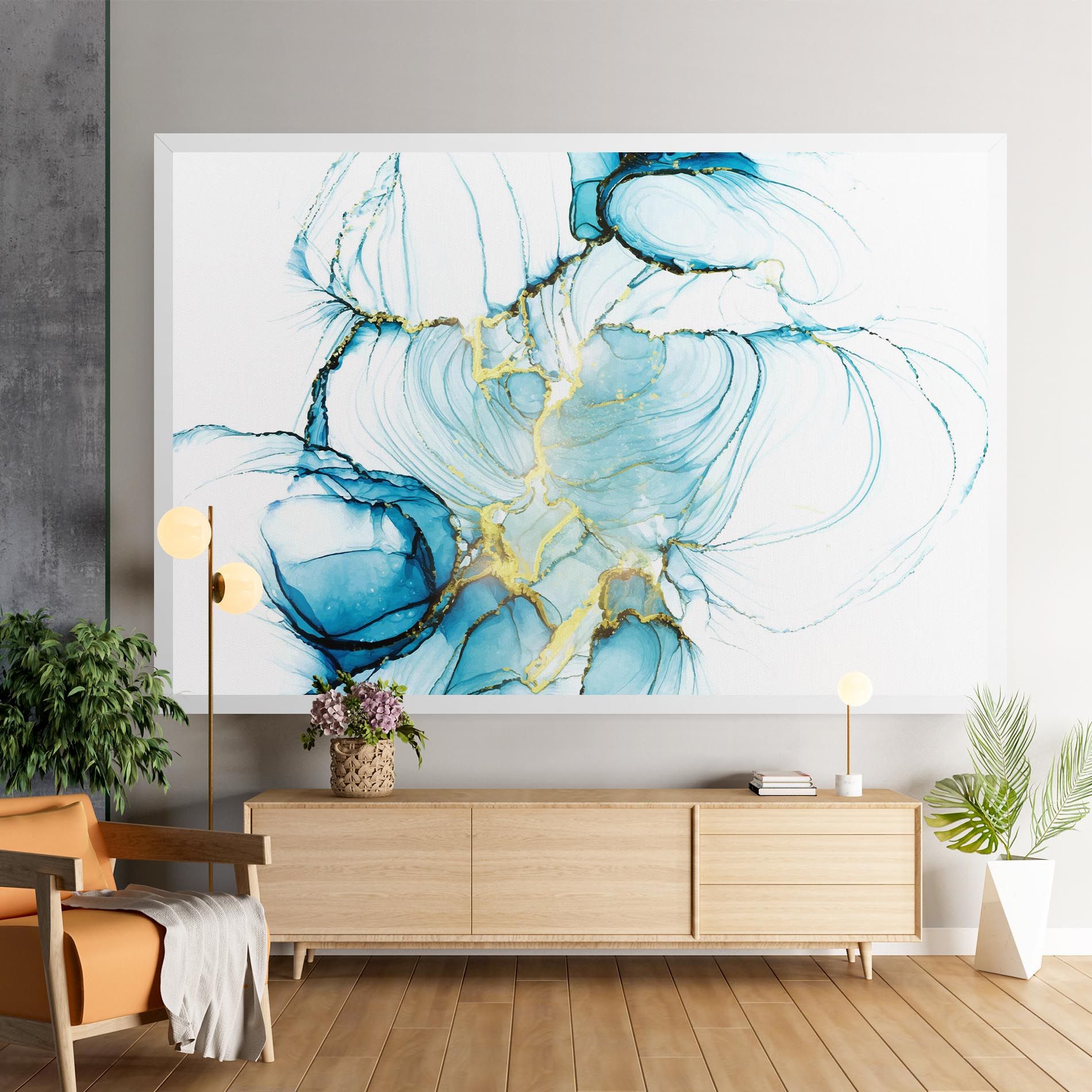 Artistic Gold Blue mockup 9