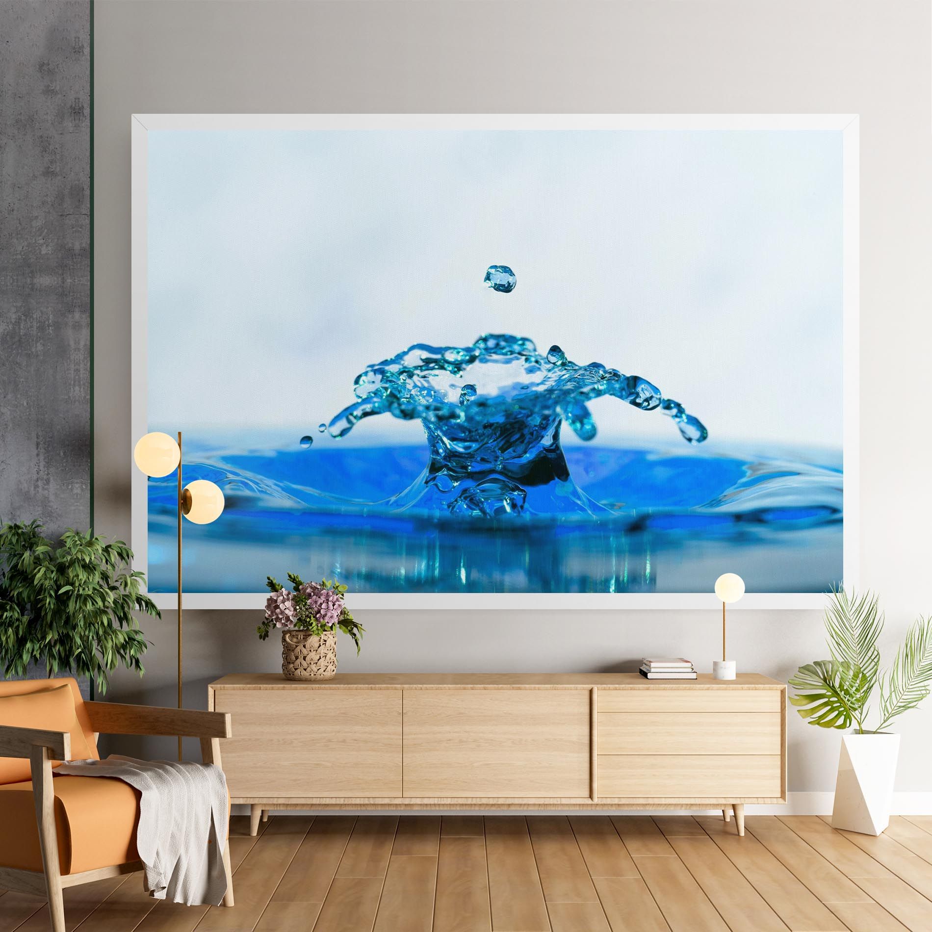 Blue Water Splash mockup 9