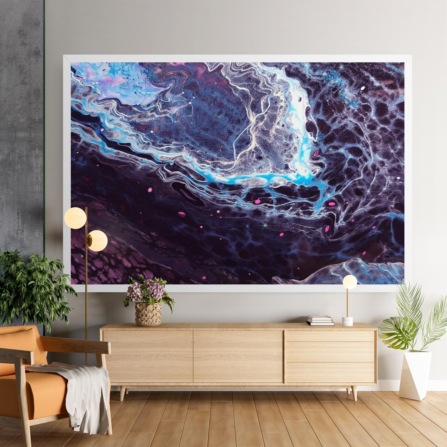 Vászonkép Purple Blue Water mockup 9