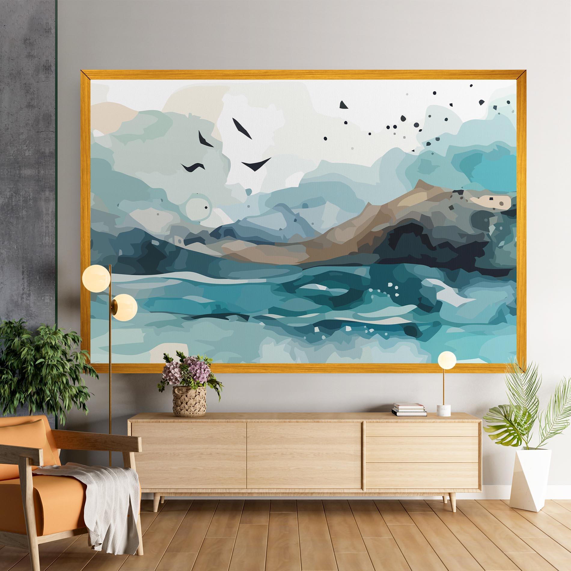 Vászonkép Water Birds mockup 9