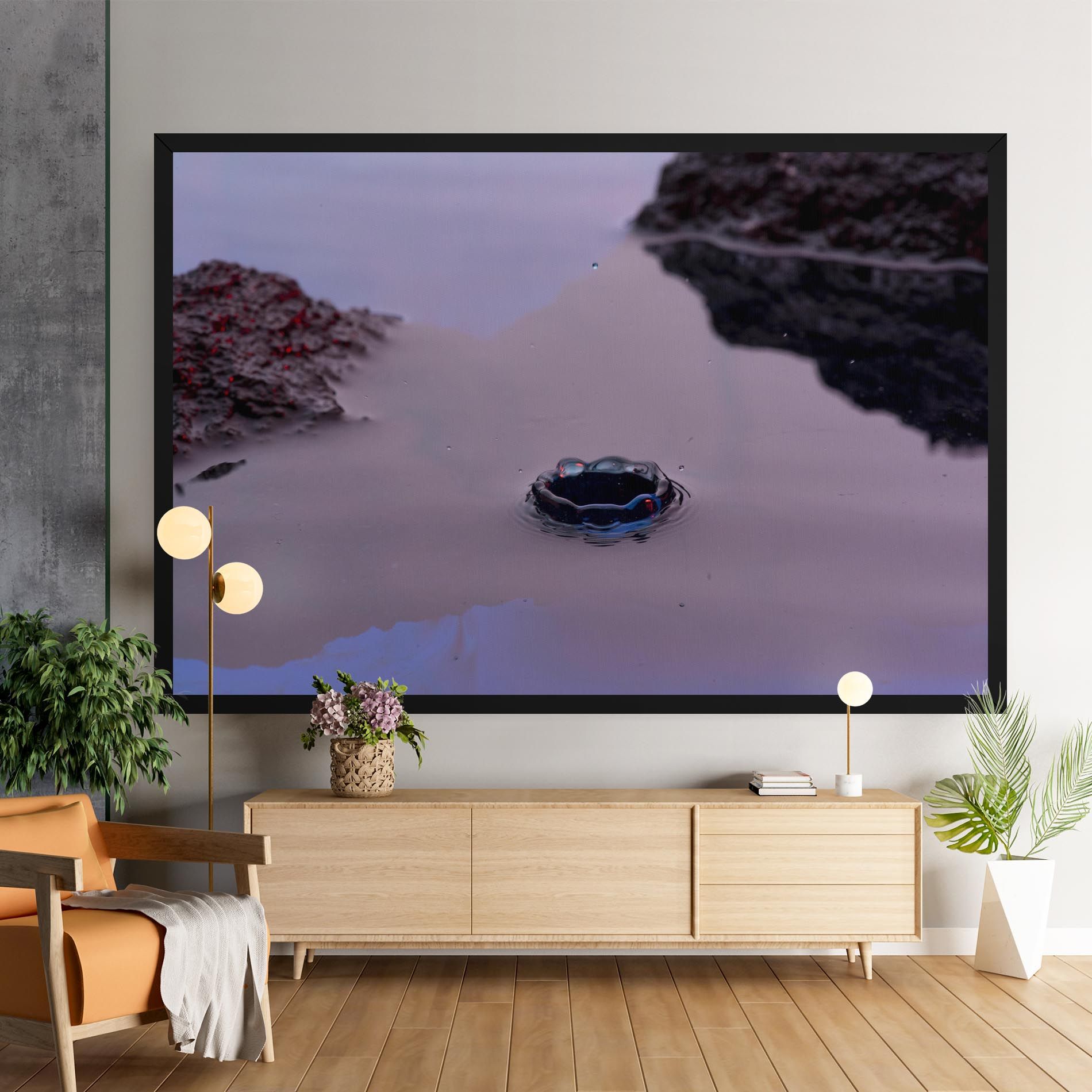 Blue Color Water mockup 9