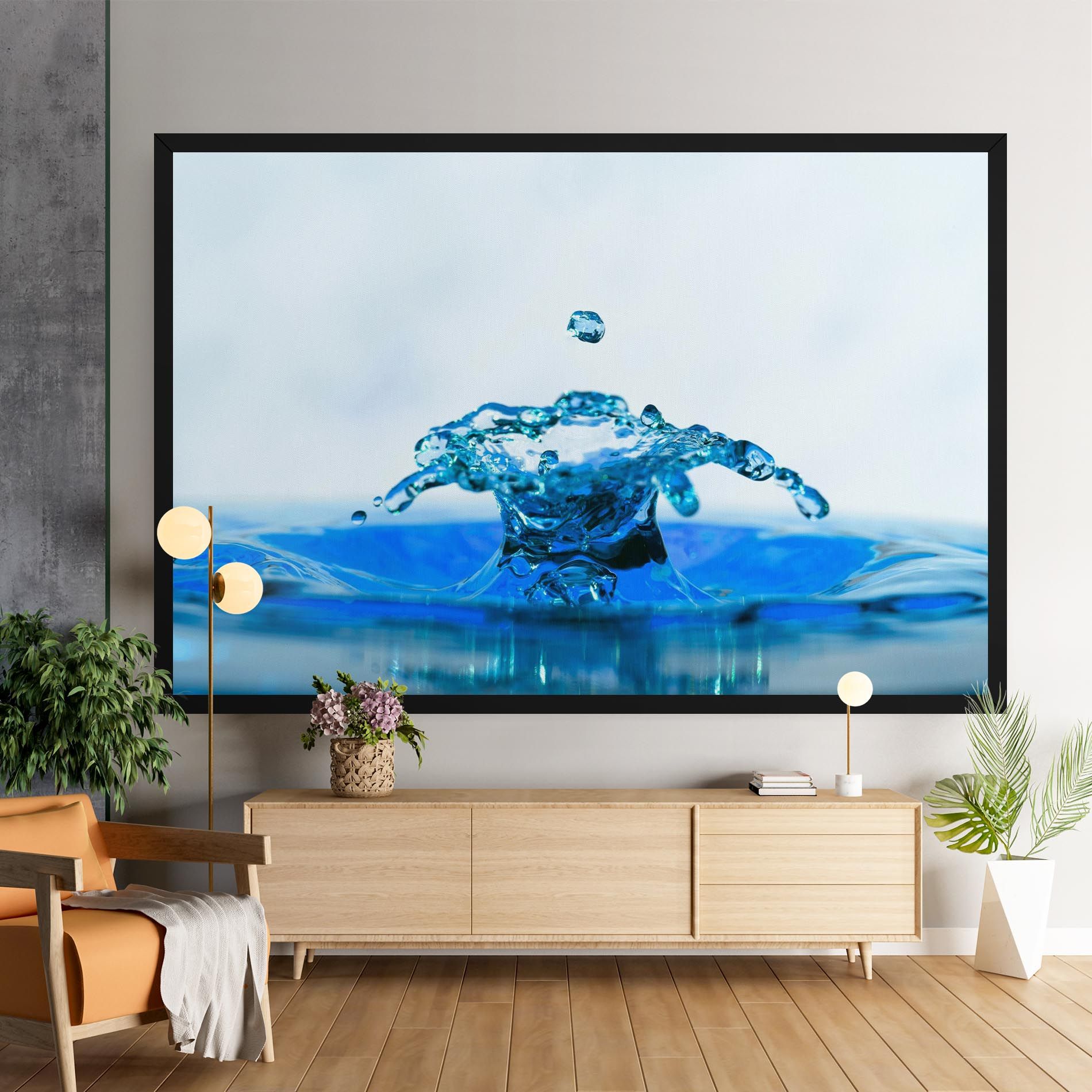 Blue Water Splash mockup 9