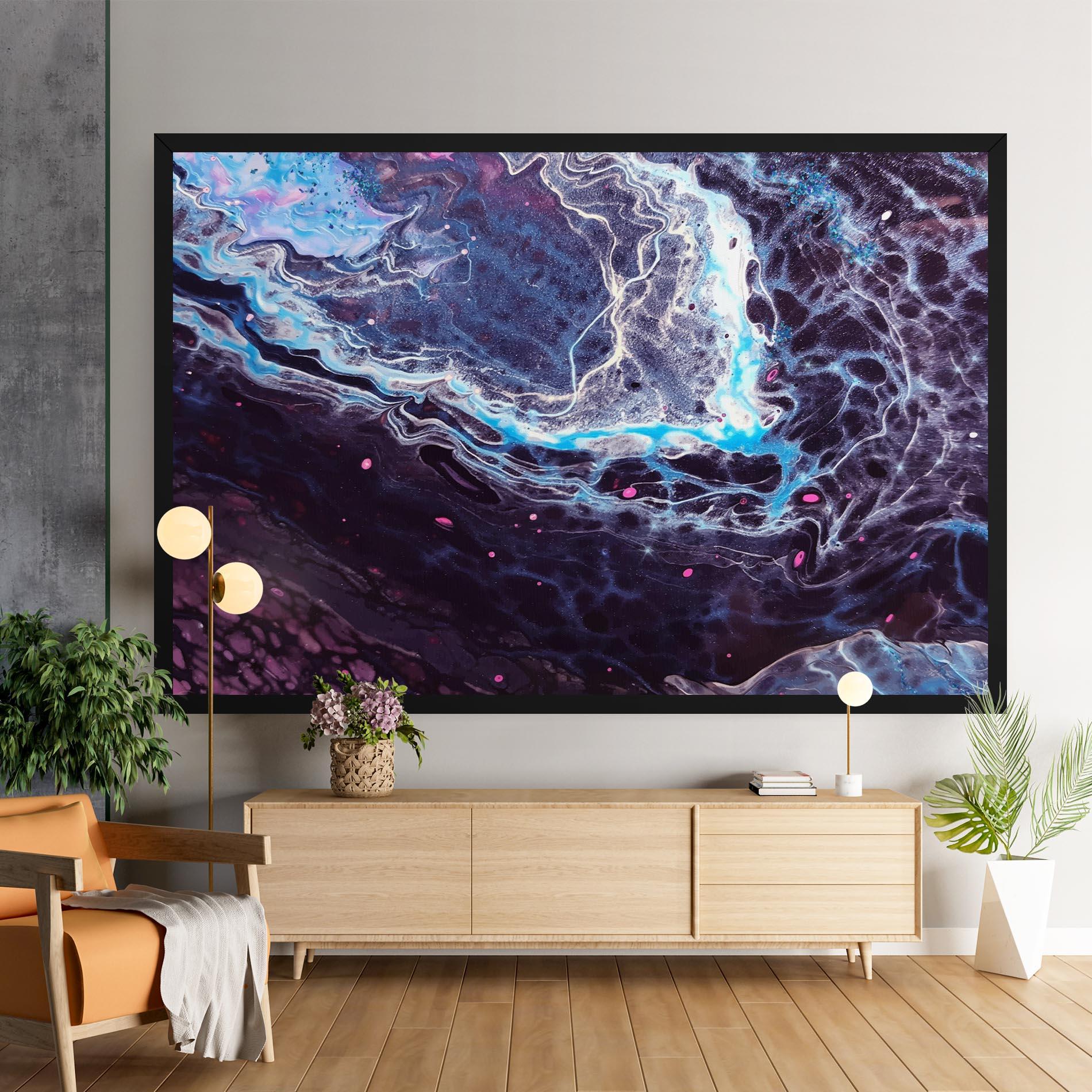 Vászonkép Purple Blue Water mockup 9
