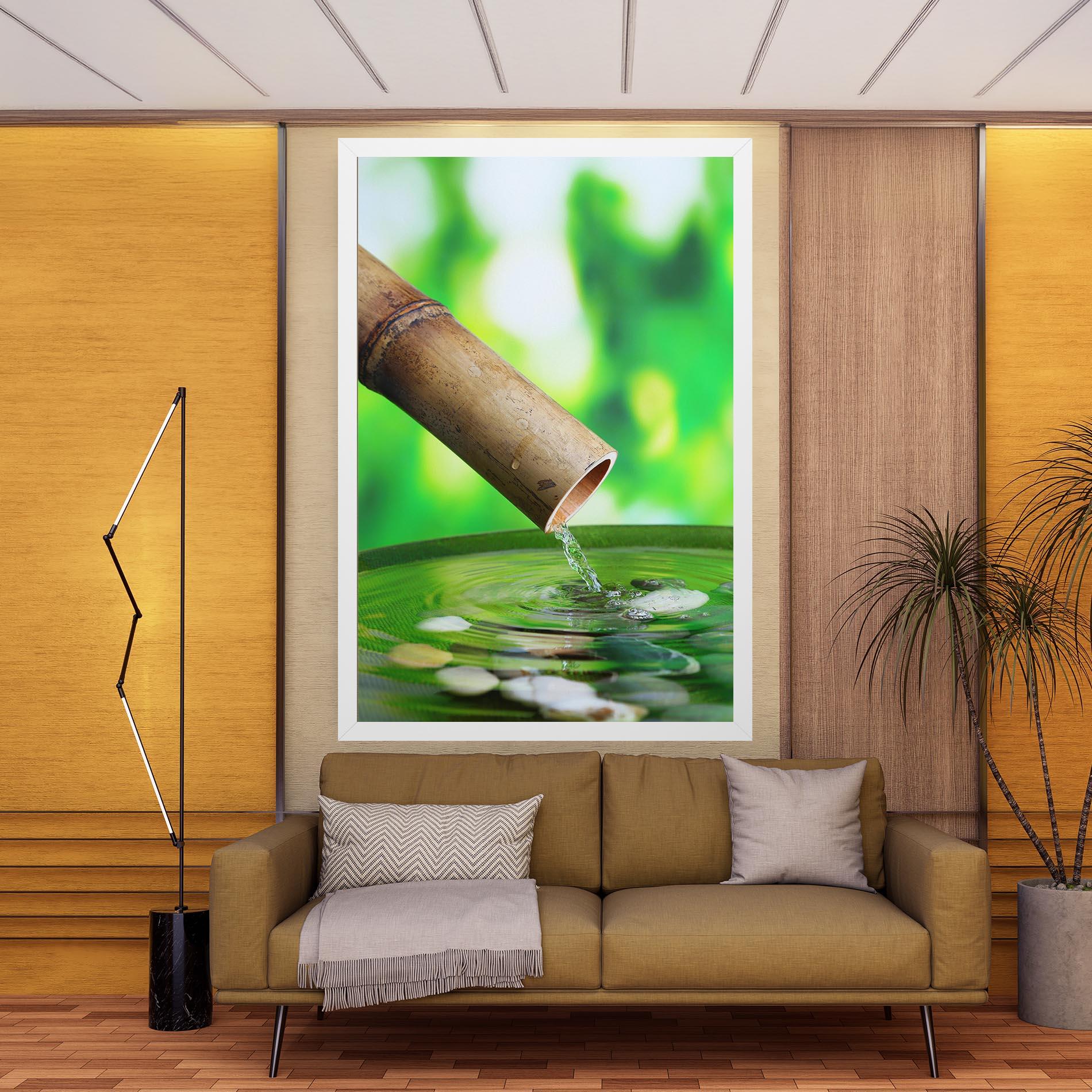 Vászonkép Bamboo Fountain mockup 9