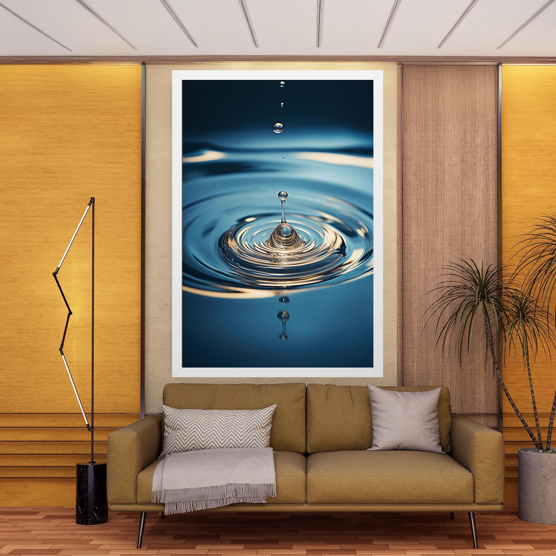 Cream Water Drop mockup 9