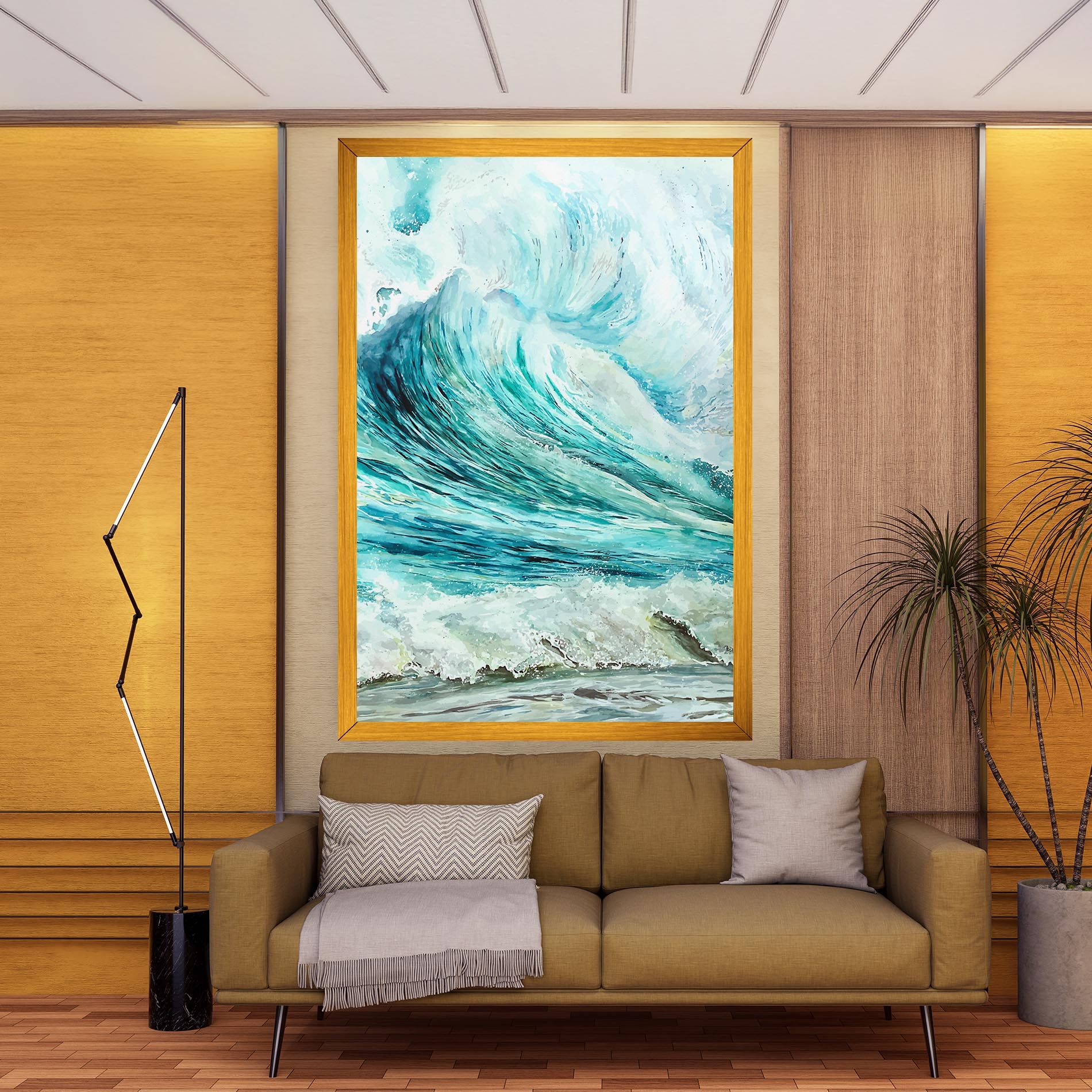 Sea Watercolor mockup 9